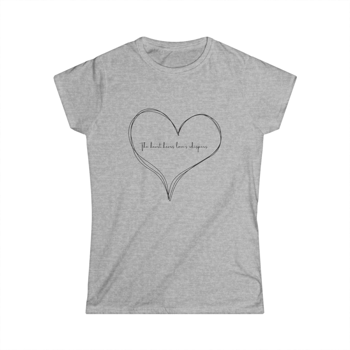 Heartfelt Love Women’s Softstyle Tee – Valentine’s Day Edition