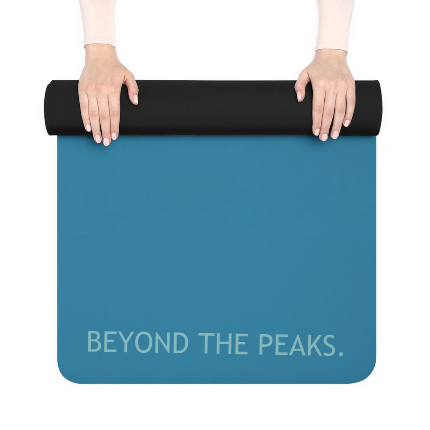 THE SUN WILL RISE BEYOND THE PEAKS - Rubber Yoga Mat