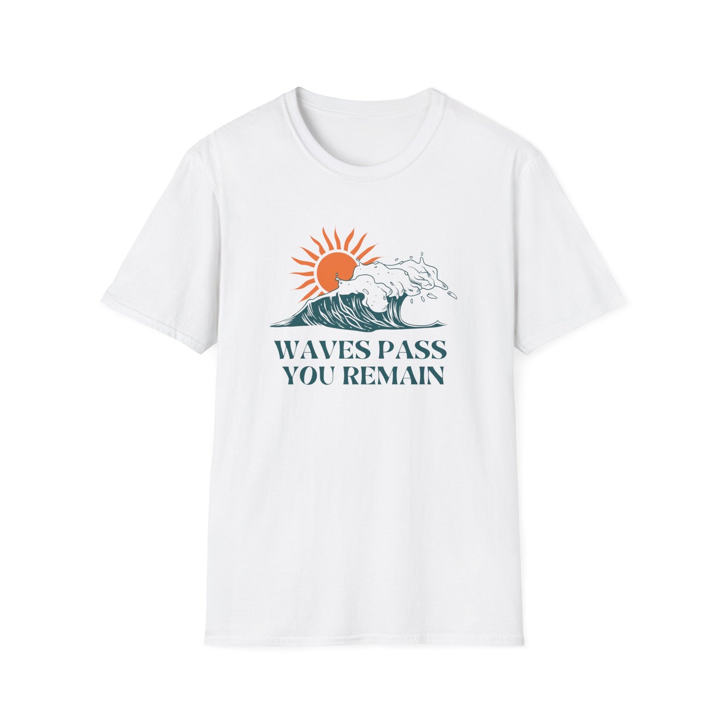 Waves Pass, You Remain Tee – Ocean-Inspired Self-Care Unisex T-Shirt