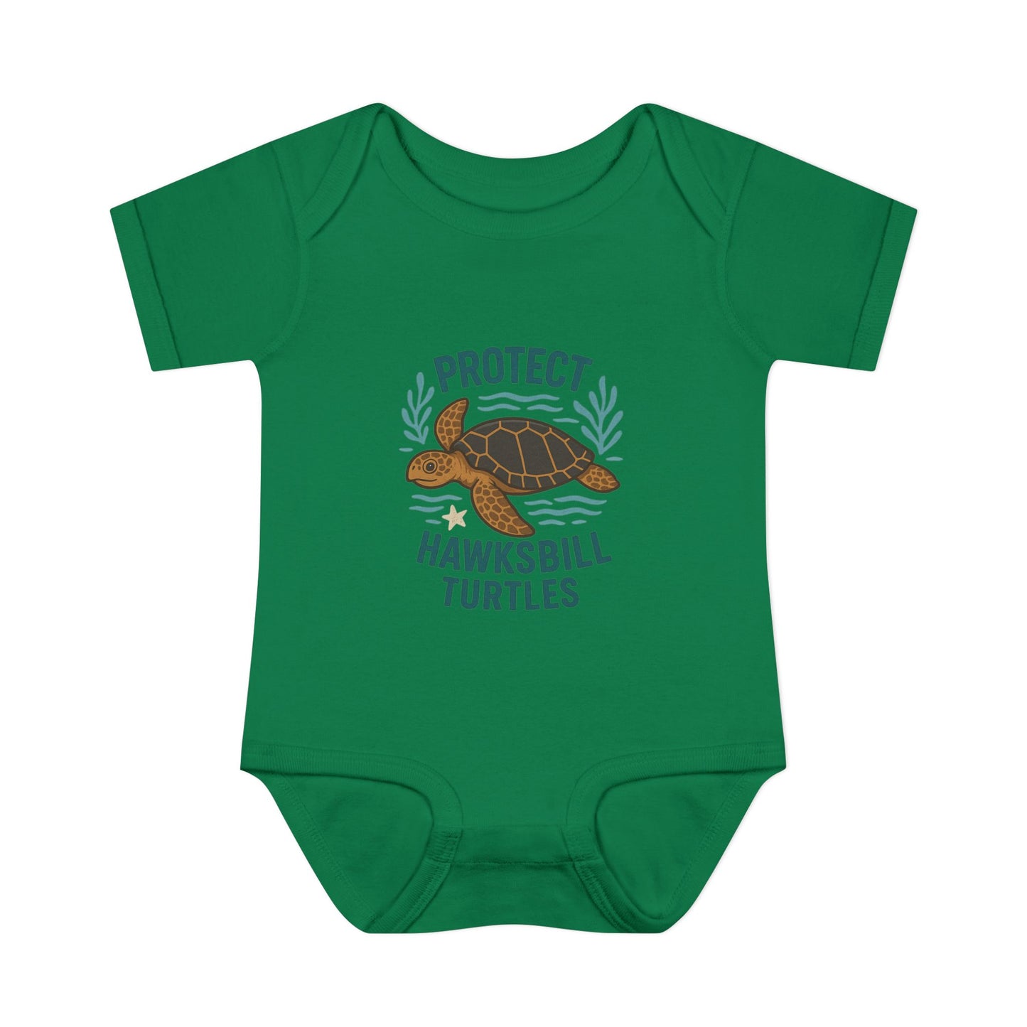 Protect Hawksbill Turtles Baby Bodysuit – Ocean Conservation Outfit