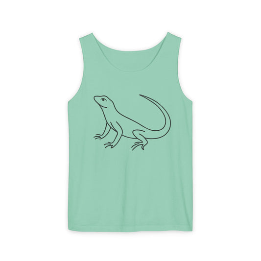 Lizard Pose Yoga Tank – Unisex Garment-Dyed Wellness Top