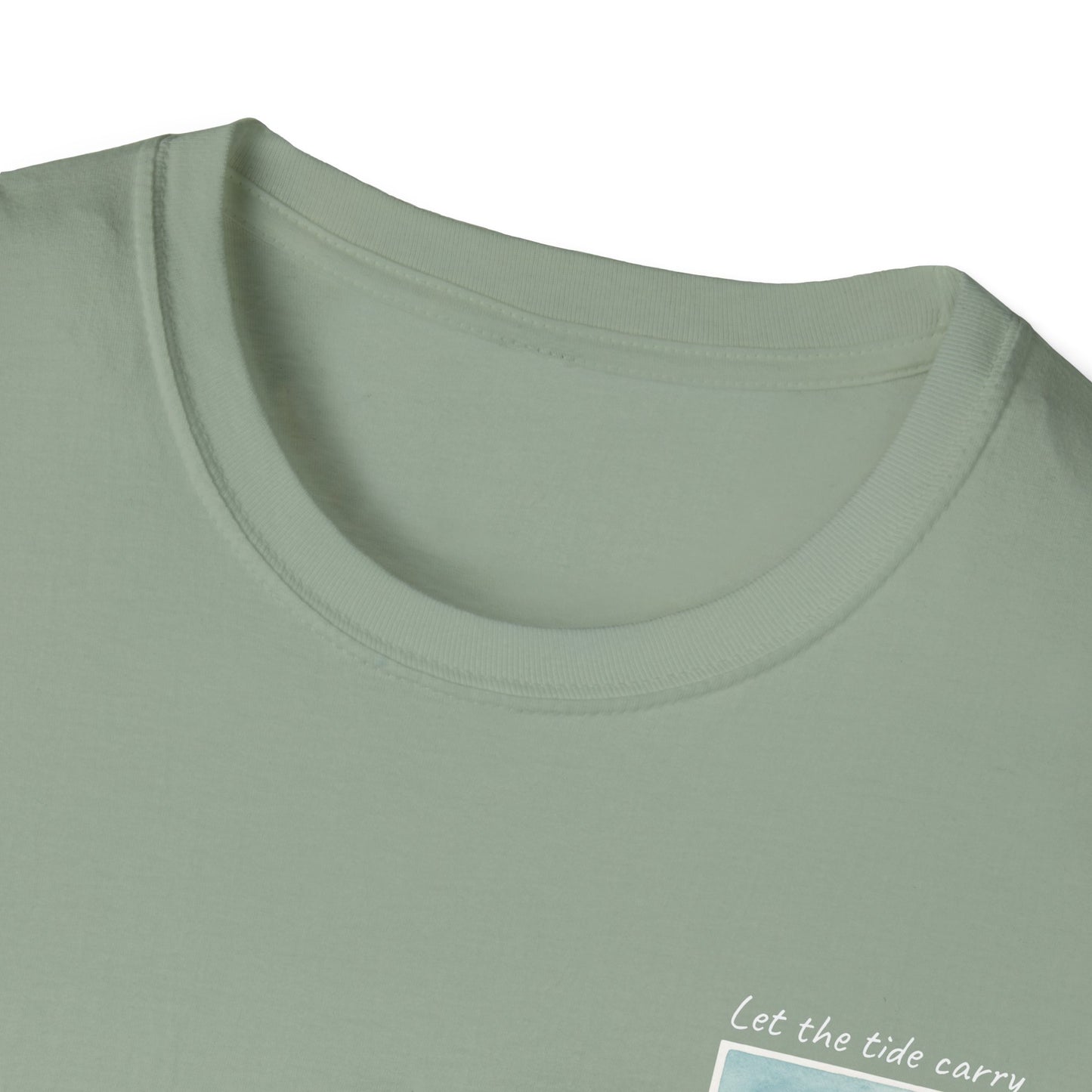 Let the Tide Carry It Tee – Beach Walk Mindfulness Unisex T-Shirt