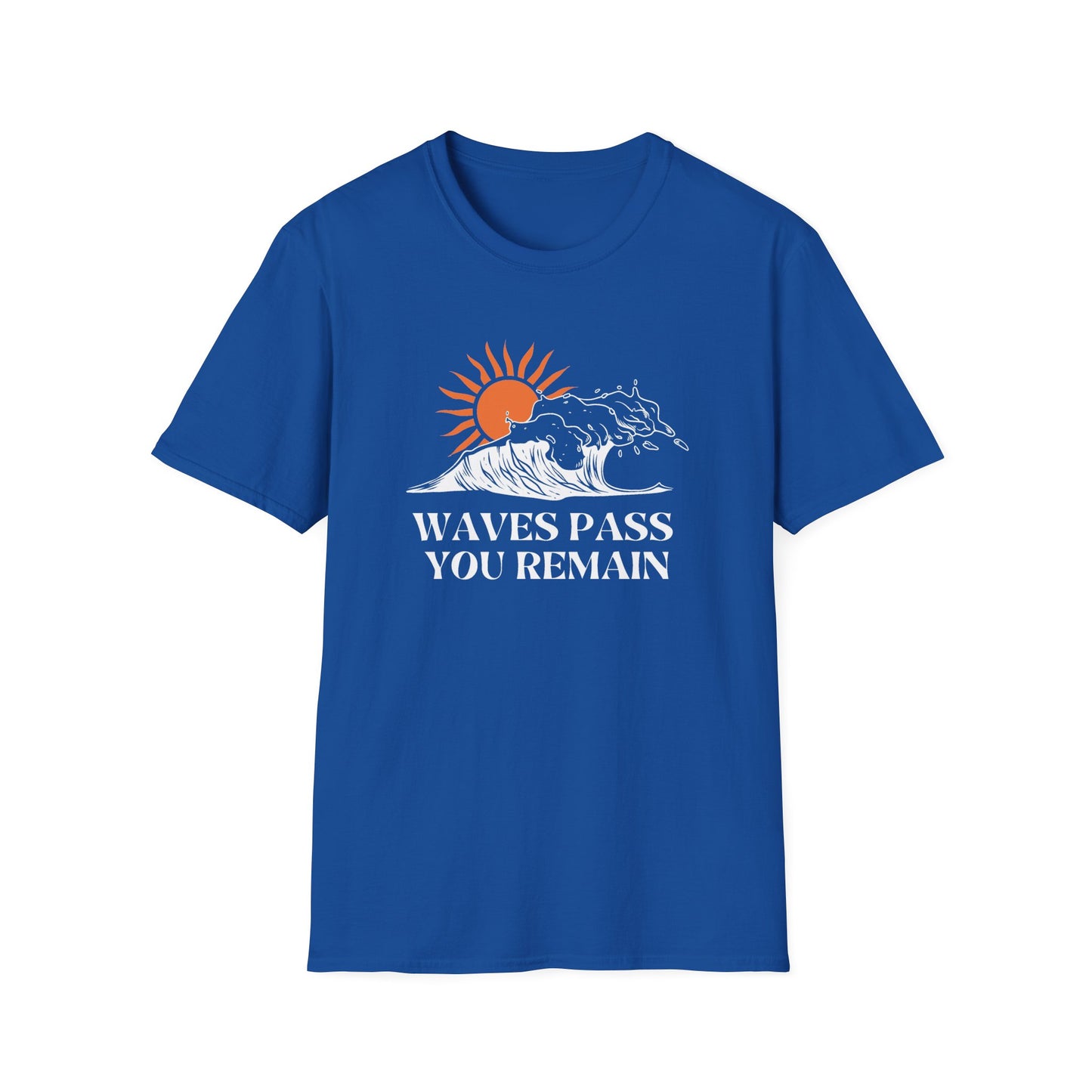 Waves Pass, You Remain Tee – Ocean-Inspired Self-Care Unisex T-Shirt