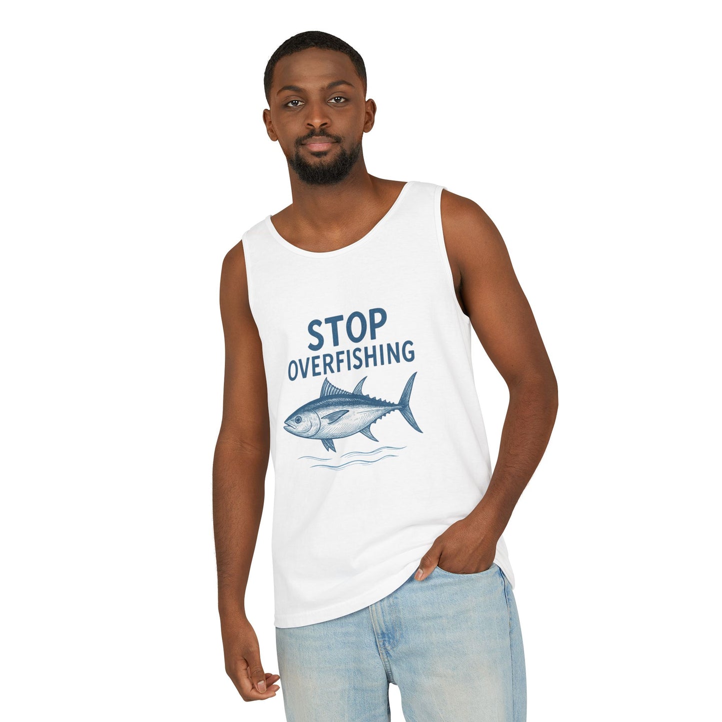 Stop Overfishing Bluefin Tuna Tank Top – Unisex Conservation Shirt
