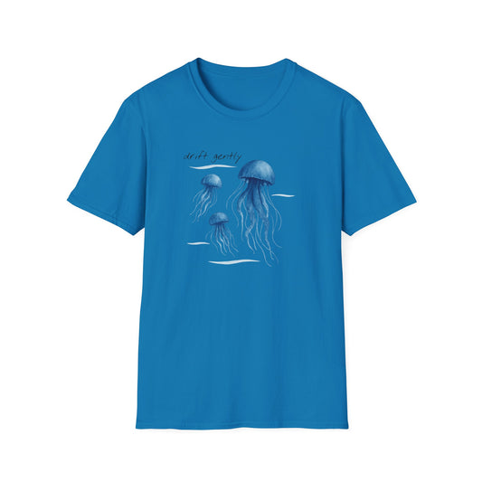 Drift Gently Jellyfish Tee – Be Kind to Yourself & Protect the Ocean