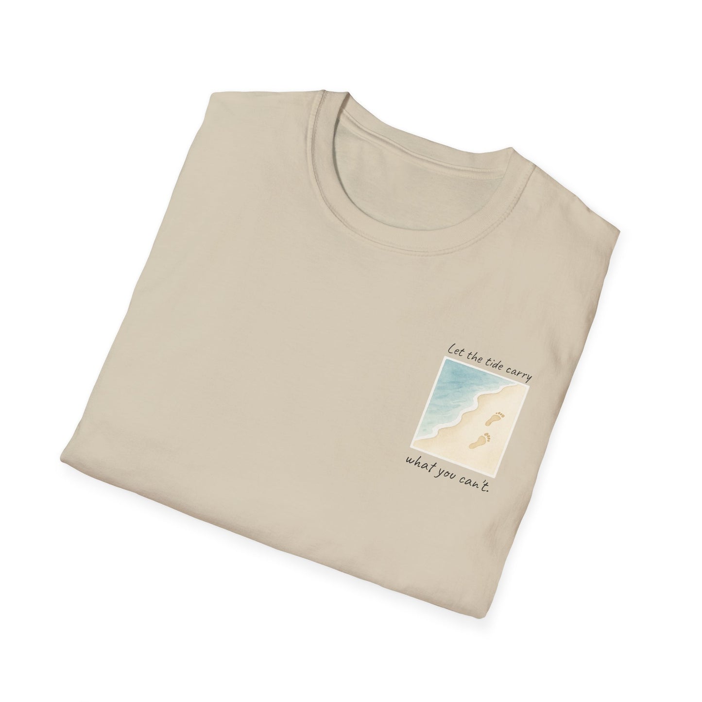 Let the Tide Carry It Tee – Beach Walk Mindfulness Unisex T-Shirt