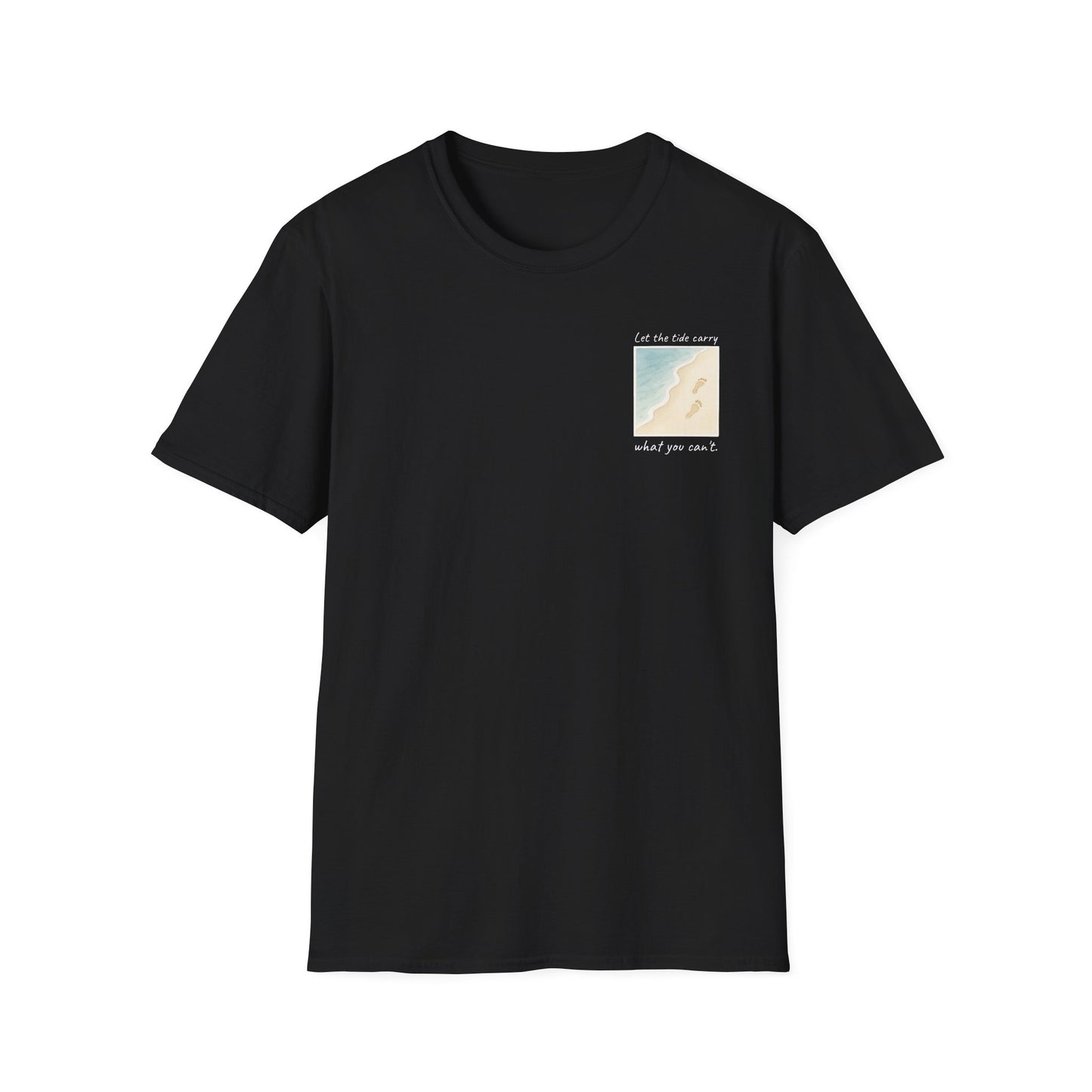 Let the Tide Carry It Tee – Beach Walk Mindfulness Unisex T-Shirt