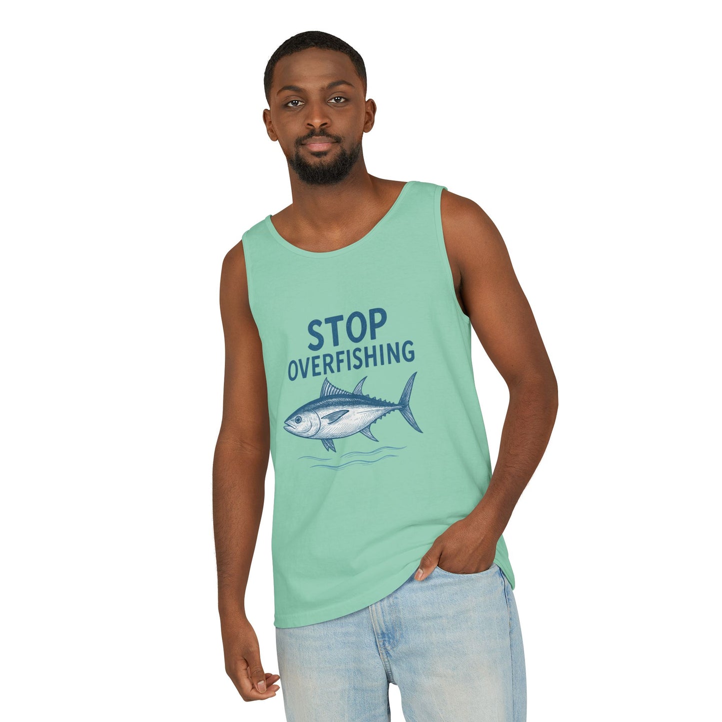 Stop Overfishing Bluefin Tuna Tank Top – Unisex Conservation Shirt