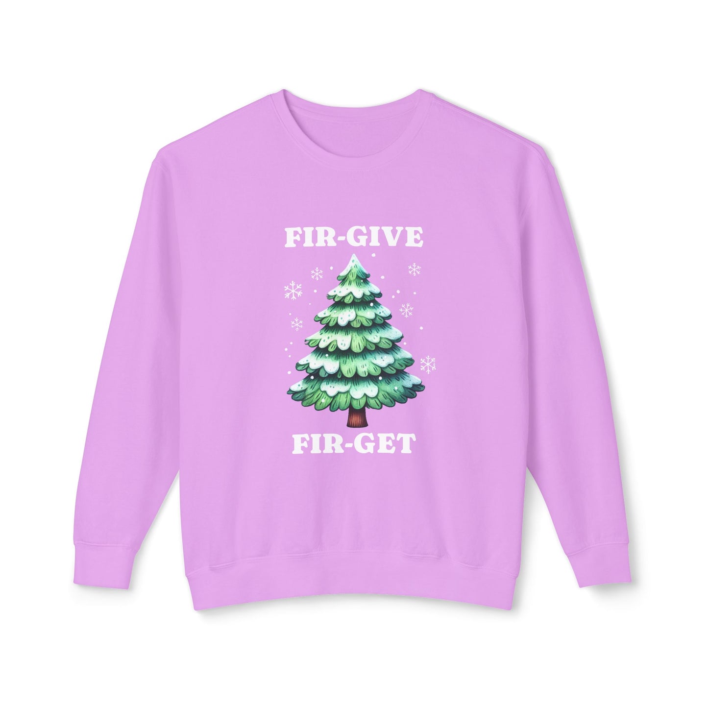 FIR-GIVE and FIR-GET Unisex Lightweight Crewneck Sweatshirt | Nine Scoops Wellness Collection