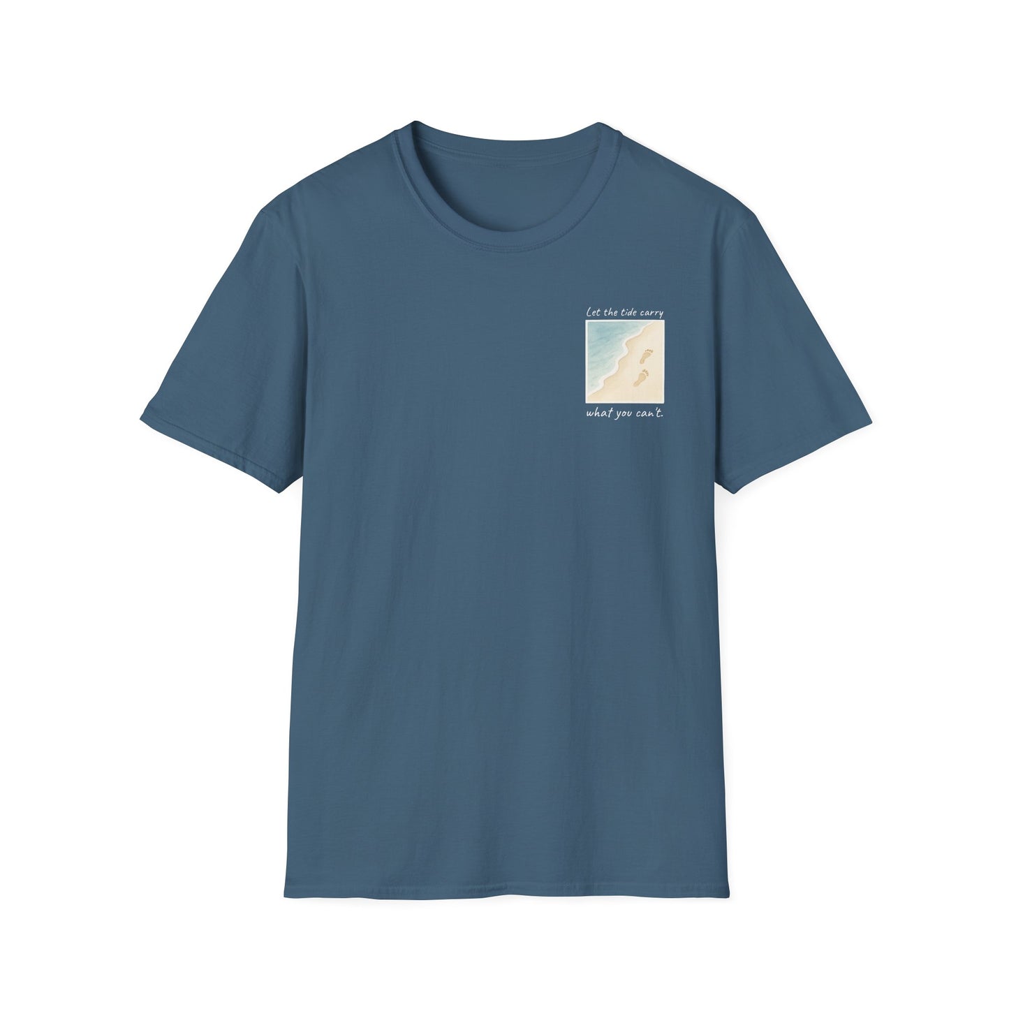 Let the Tide Carry It Tee – Beach Walk Mindfulness Unisex T-Shirt