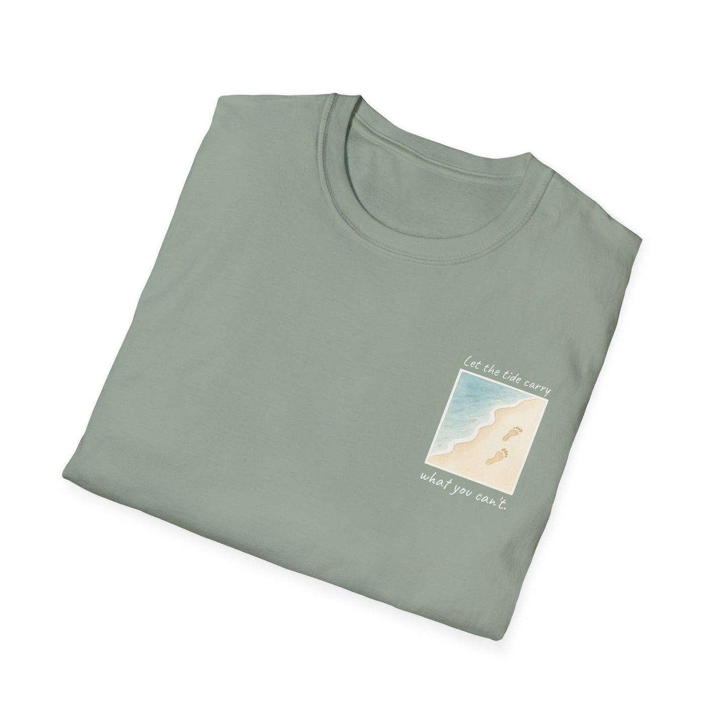 Let the Tide Carry It Tee – Beach Walk Mindfulness Unisex T-Shirt