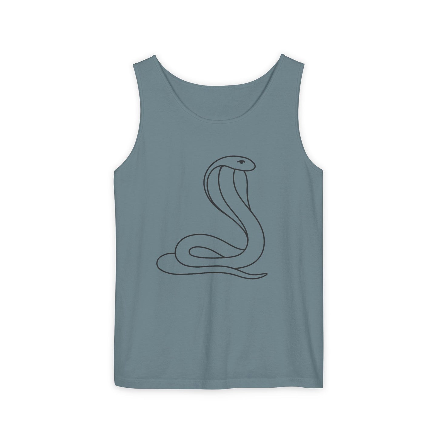 Cobra Pose Yoga Tank – Unisex Garment-Dyed Mindful Movement Top