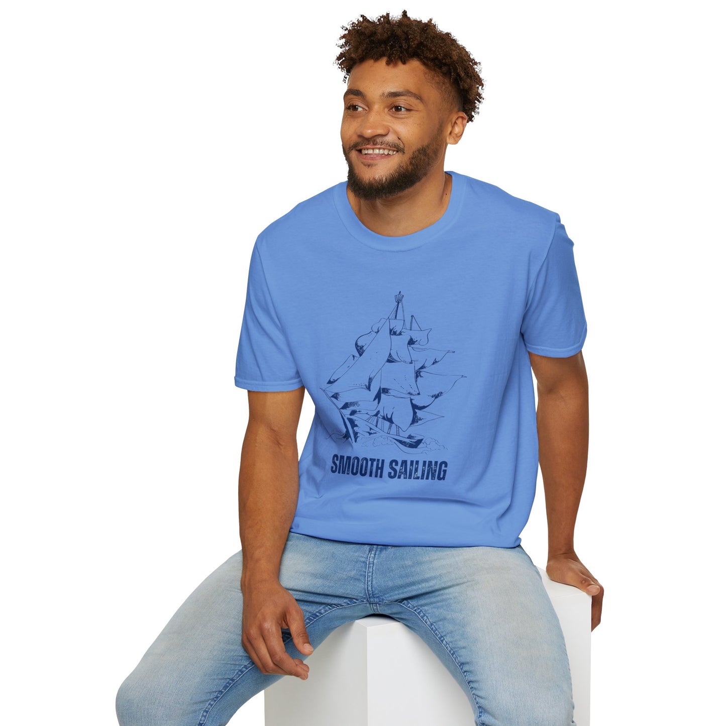 Smooth Sailing Ocean Adventure T-Shirt – Unisex Softstyle Tee