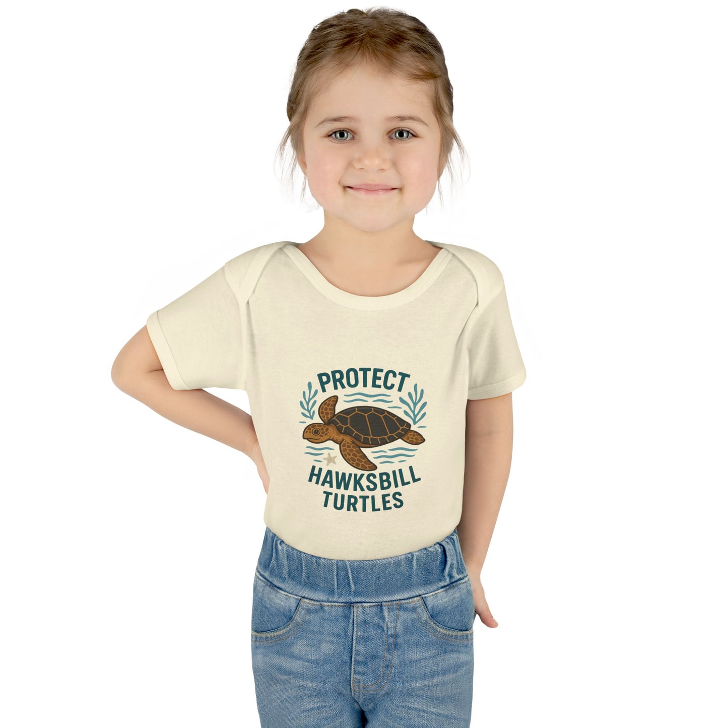 Protect Hawksbill Turtles Baby Bodysuit – Ocean Conservation Outfit