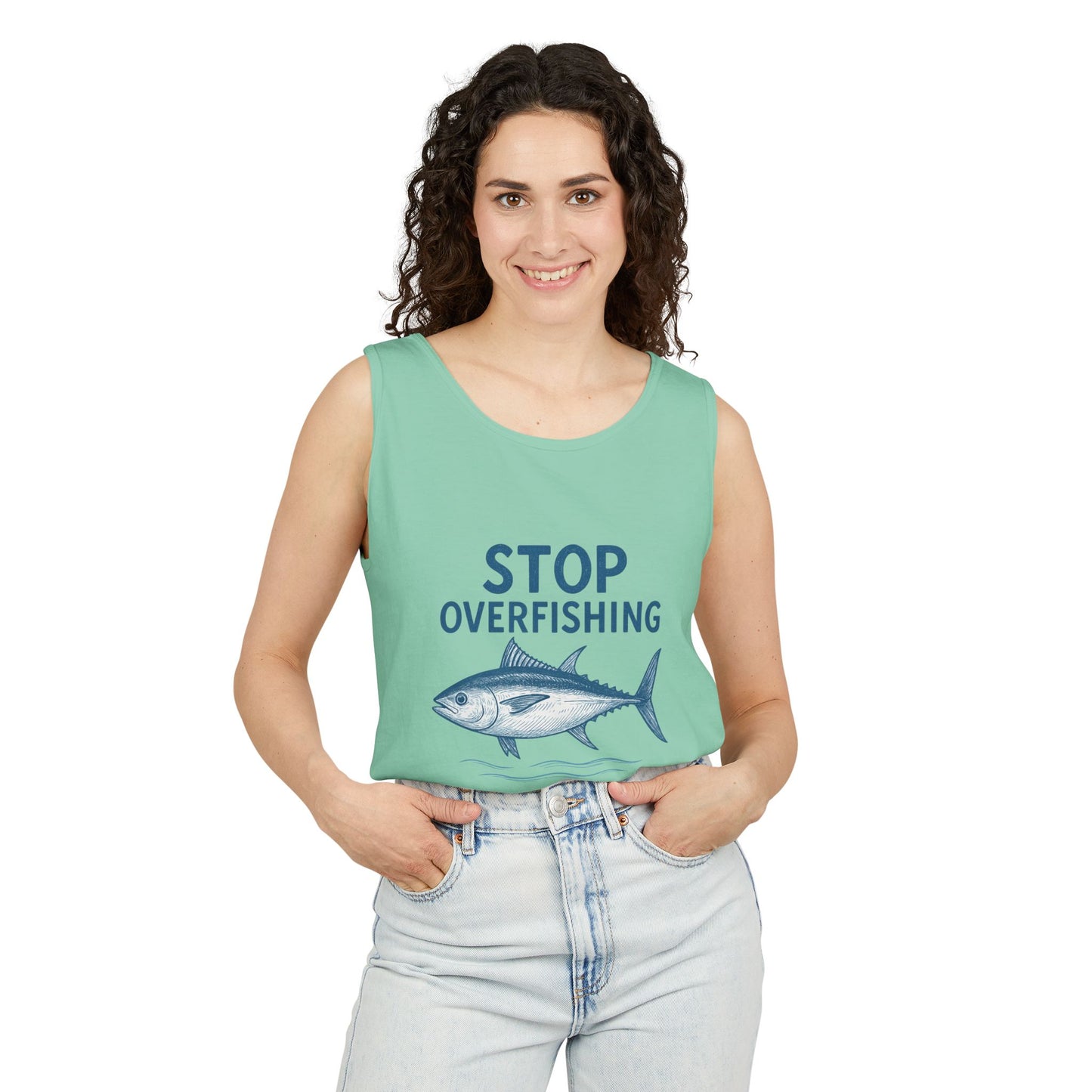 Stop Overfishing Bluefin Tuna Tank Top – Unisex Conservation Shirt