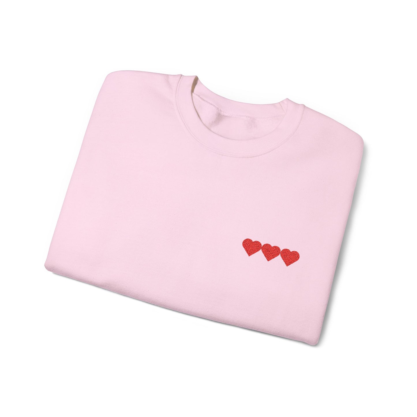 Unisex Heavy Blend™ Valentine's Day Crewneck Sweatshirt – Triple Heart Design