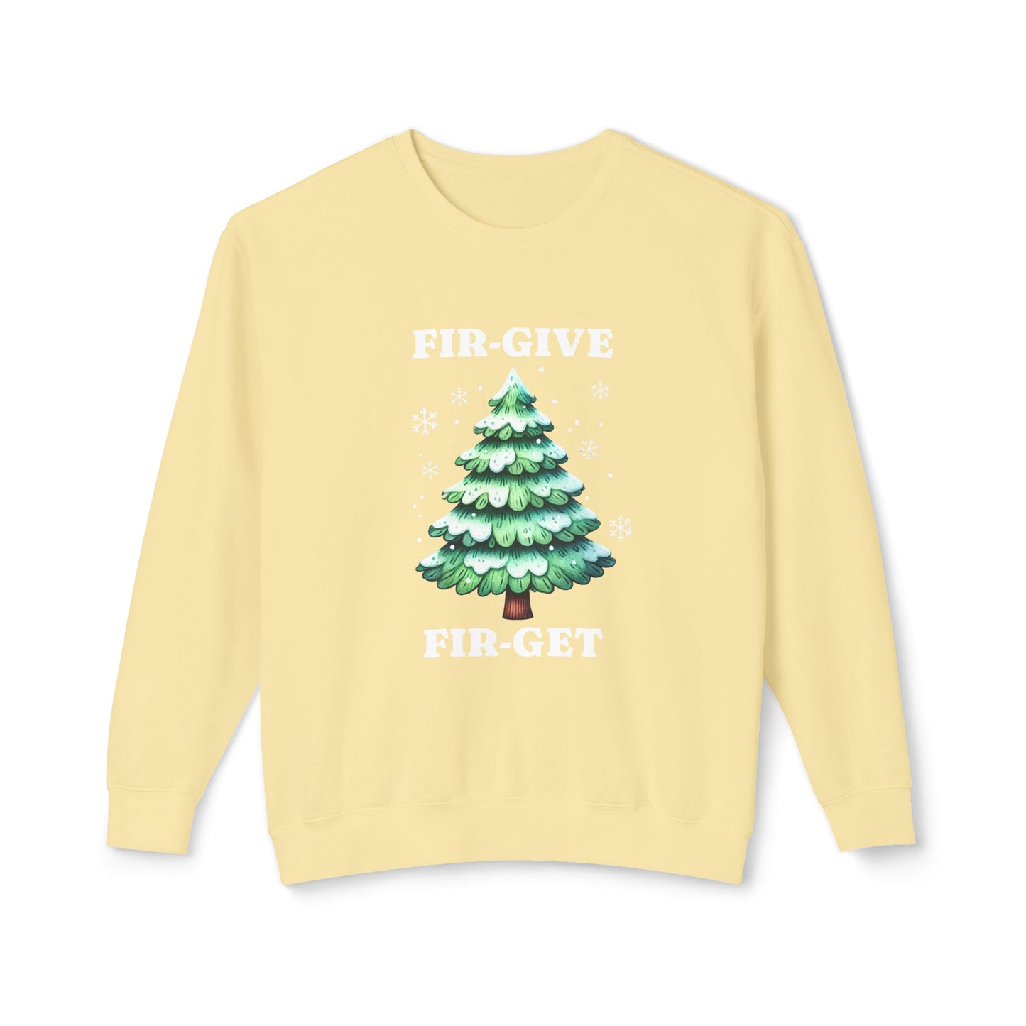 FIR-GIVE and FIR-GET Unisex Lightweight Crewneck Sweatshirt | Nine Scoops Wellness Collection