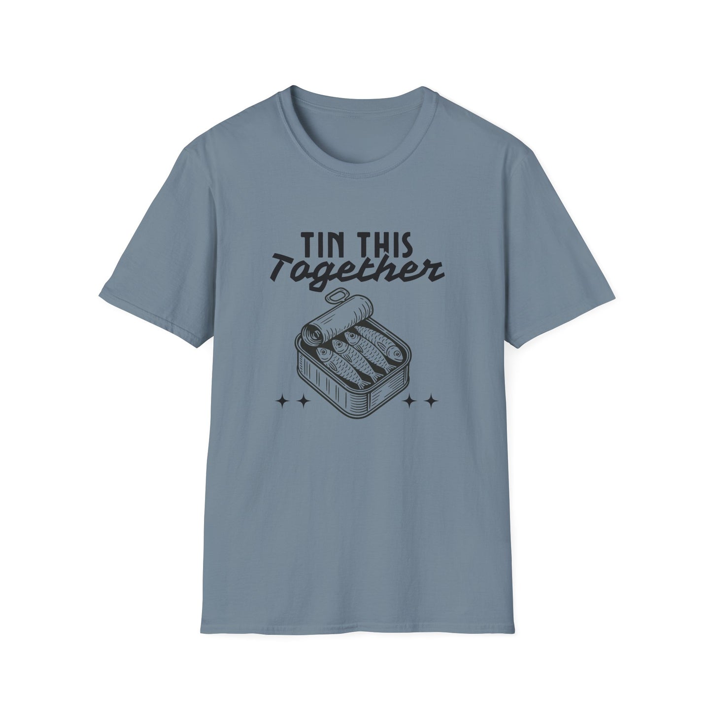 Tin This Together – Funny Sardine Unisex T-Shirt for Ocean Wellness & Plastic Pollution Awareness
