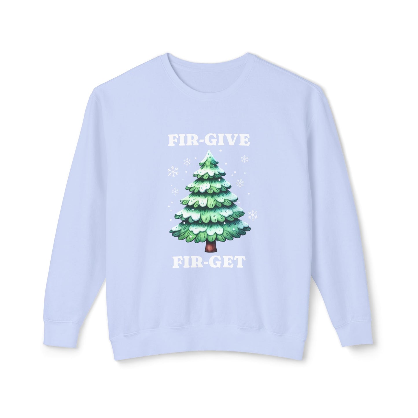 FIR-GIVE and FIR-GET Unisex Lightweight Crewneck Sweatshirt | Nine Scoops Wellness Collection