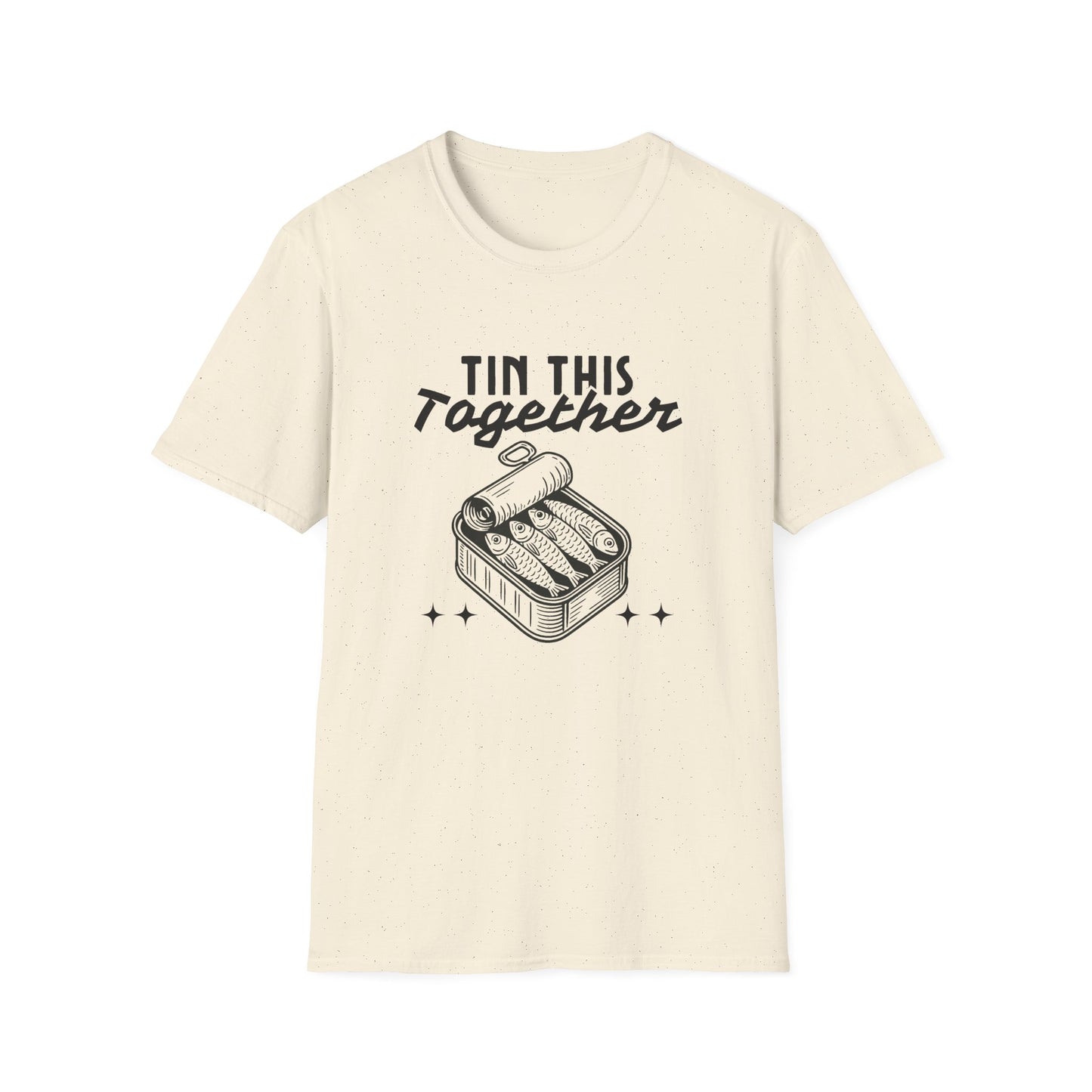 Tin This Together – Funny Sardine Unisex T-Shirt for Ocean Wellness & Plastic Pollution Awareness