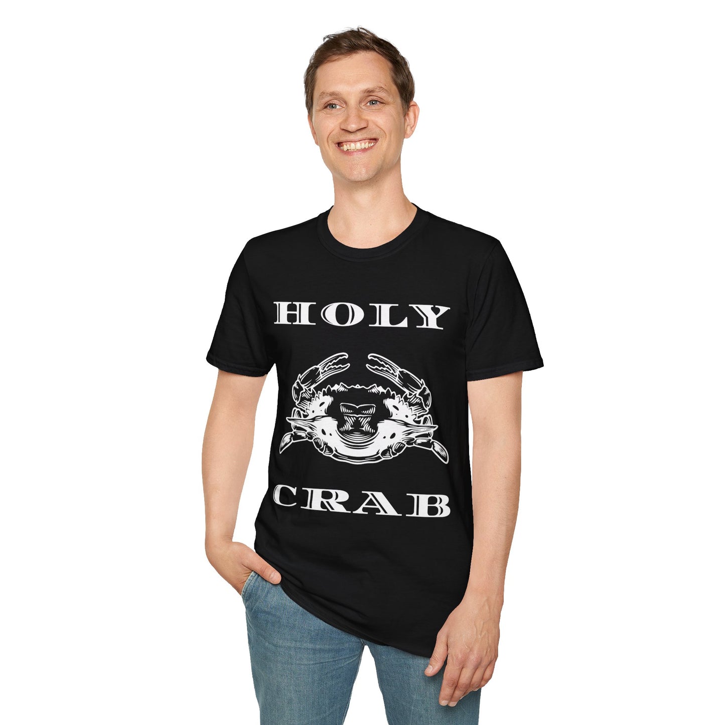 Holy Crab Funny Ocean Lover T-Shirt – Unisex Softstyle Tee