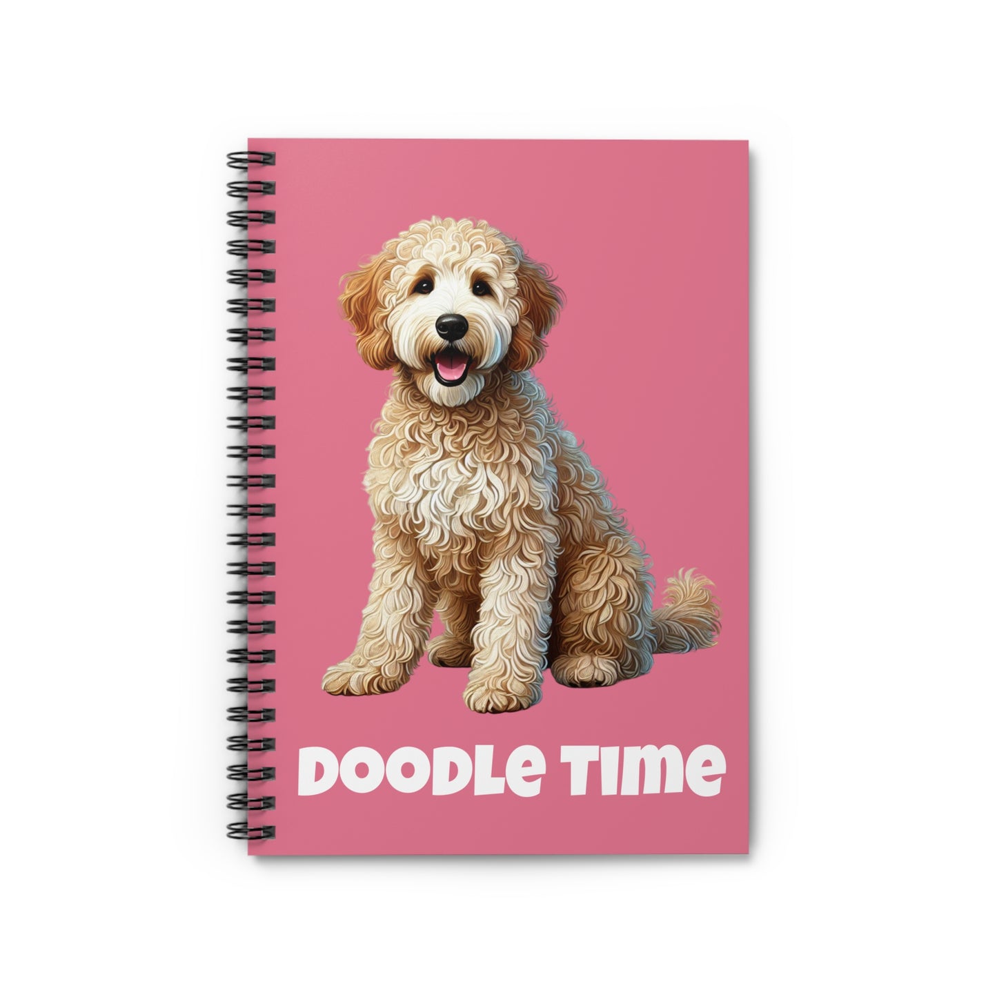 "Doodle Time" Labradoodle-Inspired Spiral Notebook – Perfect for Notes and Creativity