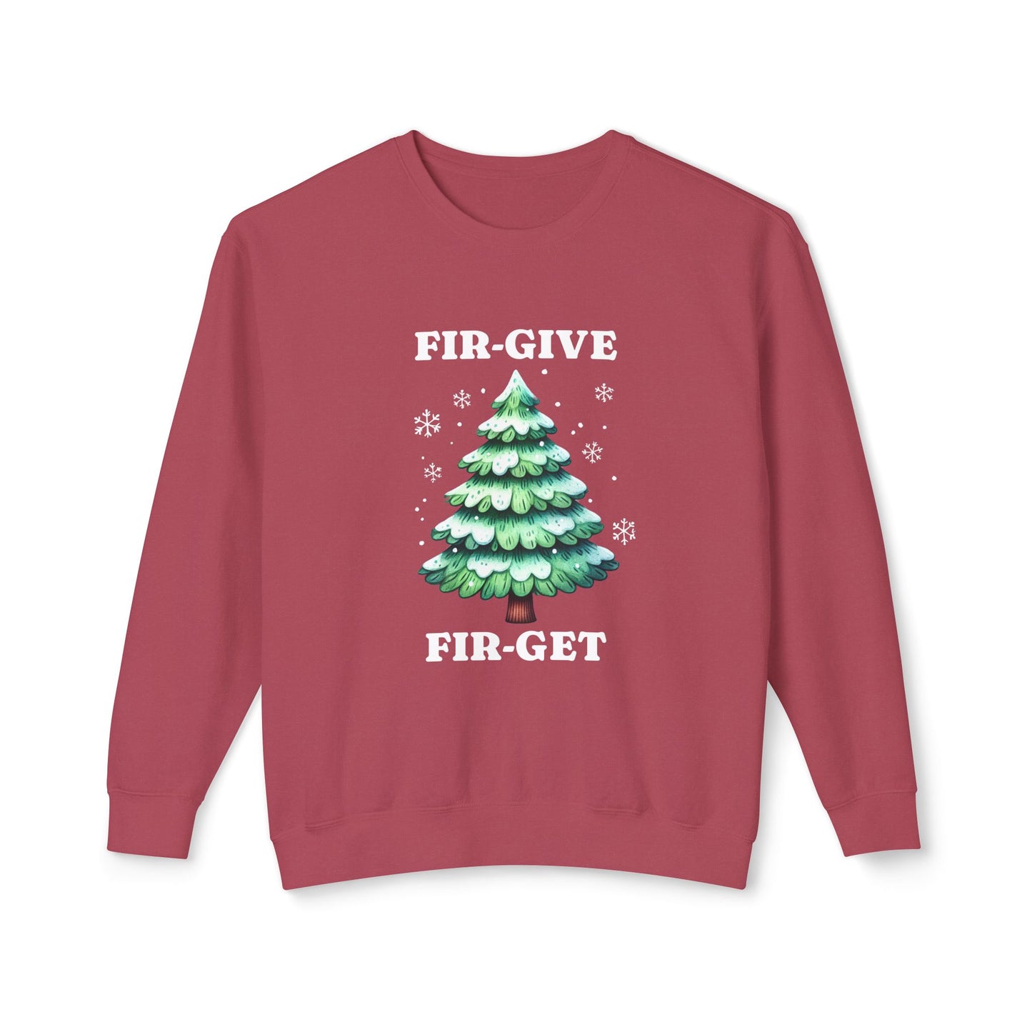 FIR-GIVE and FIR-GET Unisex Lightweight Crewneck Sweatshirt | Nine Scoops Wellness Collection