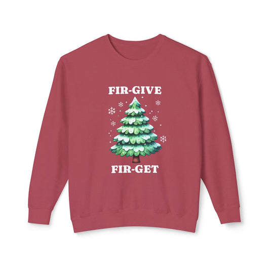 FIR-GIVE and FIR-GET Unisex Lightweight Crewneck Sweatshirt | Nine Scoops Wellness Collection