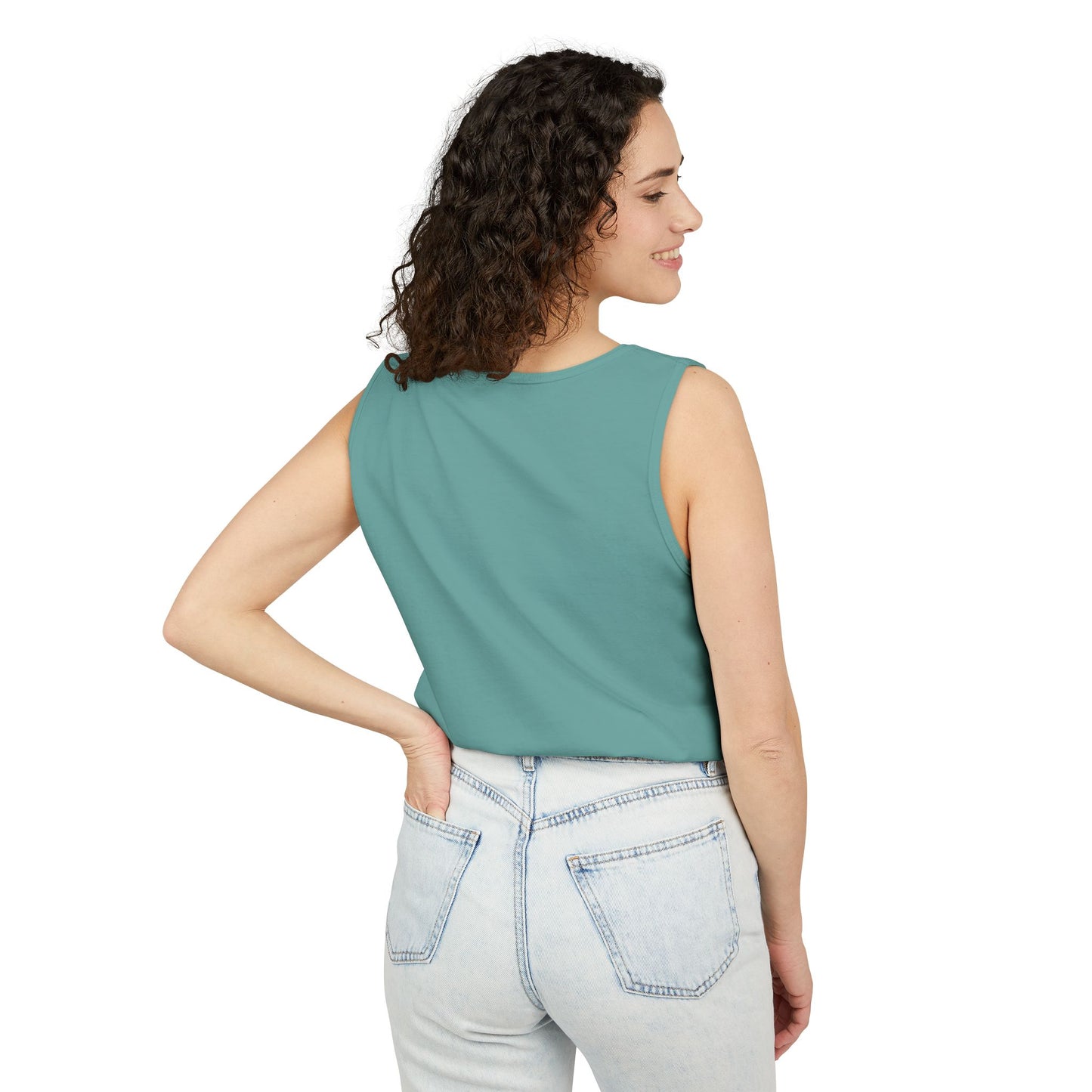 Tree Pose Yoga Tank – Unisex Garment-Dyed Mindfulness Top