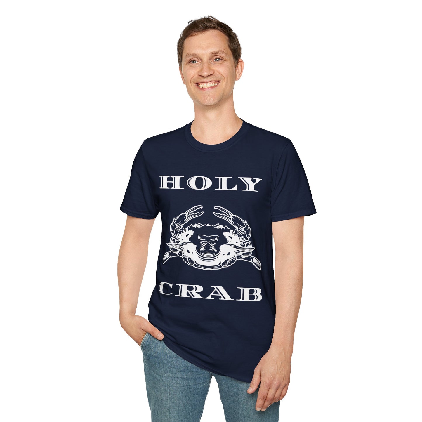 Holy Crab Funny Ocean Lover T-Shirt – Unisex Softstyle Tee