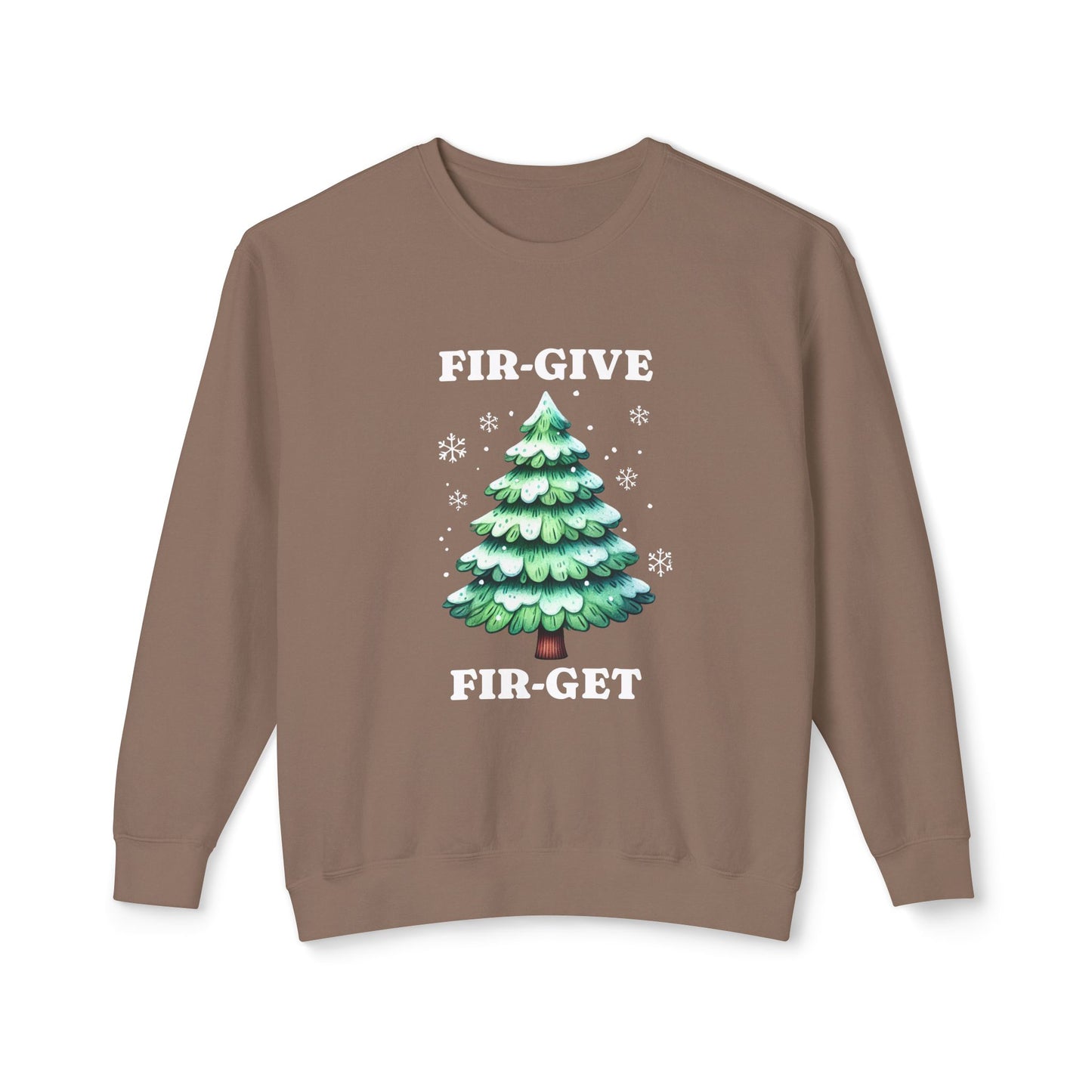 FIR-GIVE and FIR-GET Unisex Lightweight Crewneck Sweatshirt | Nine Scoops Wellness Collection