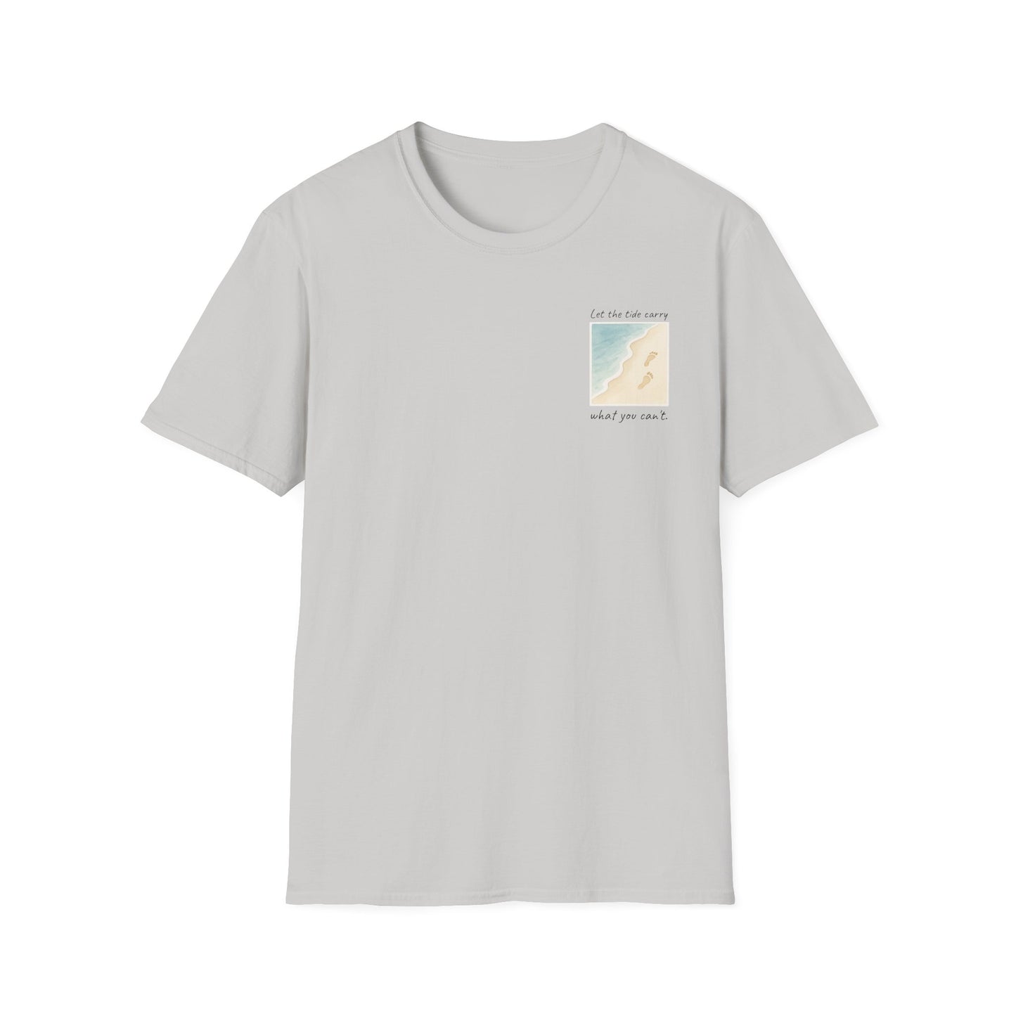 Let the Tide Carry It Tee – Beach Walk Mindfulness Unisex T-Shirt