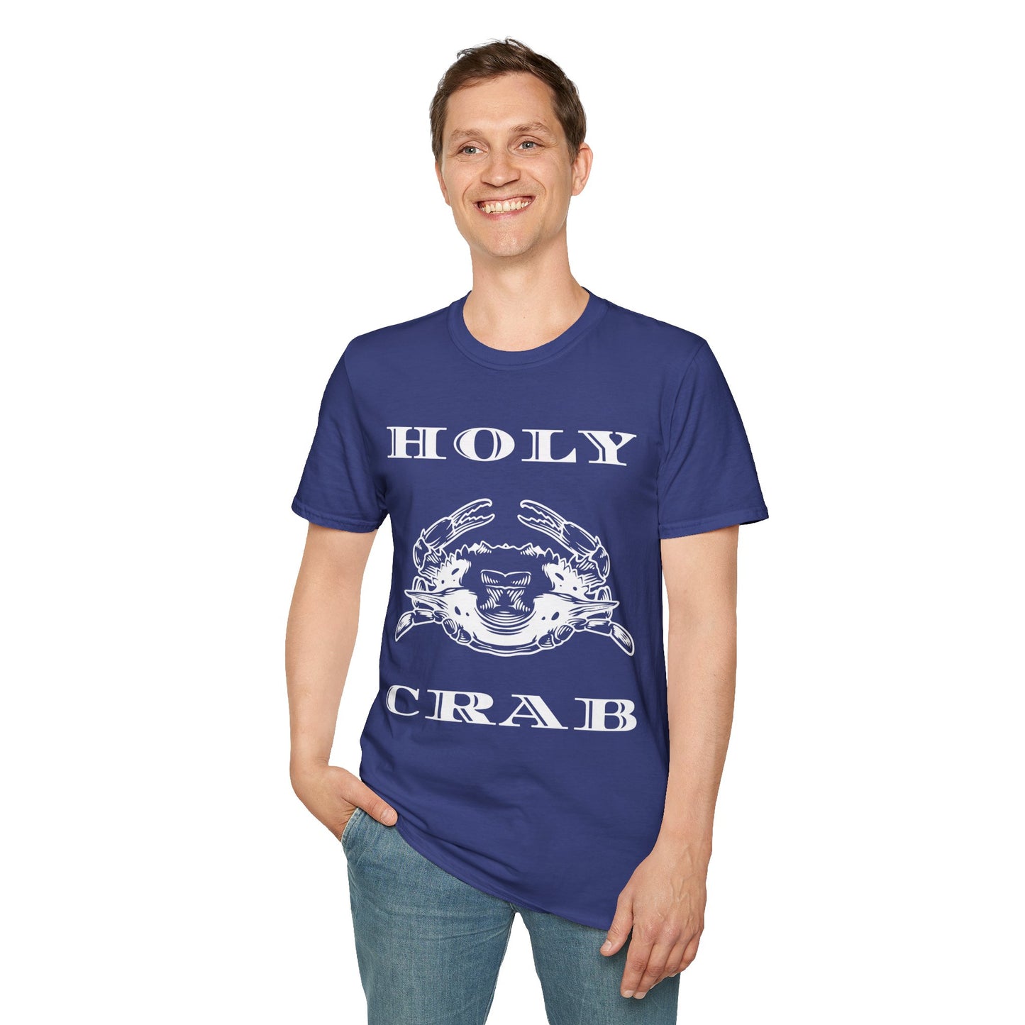 Holy Crab Funny Ocean Lover T-Shirt – Unisex Softstyle Tee