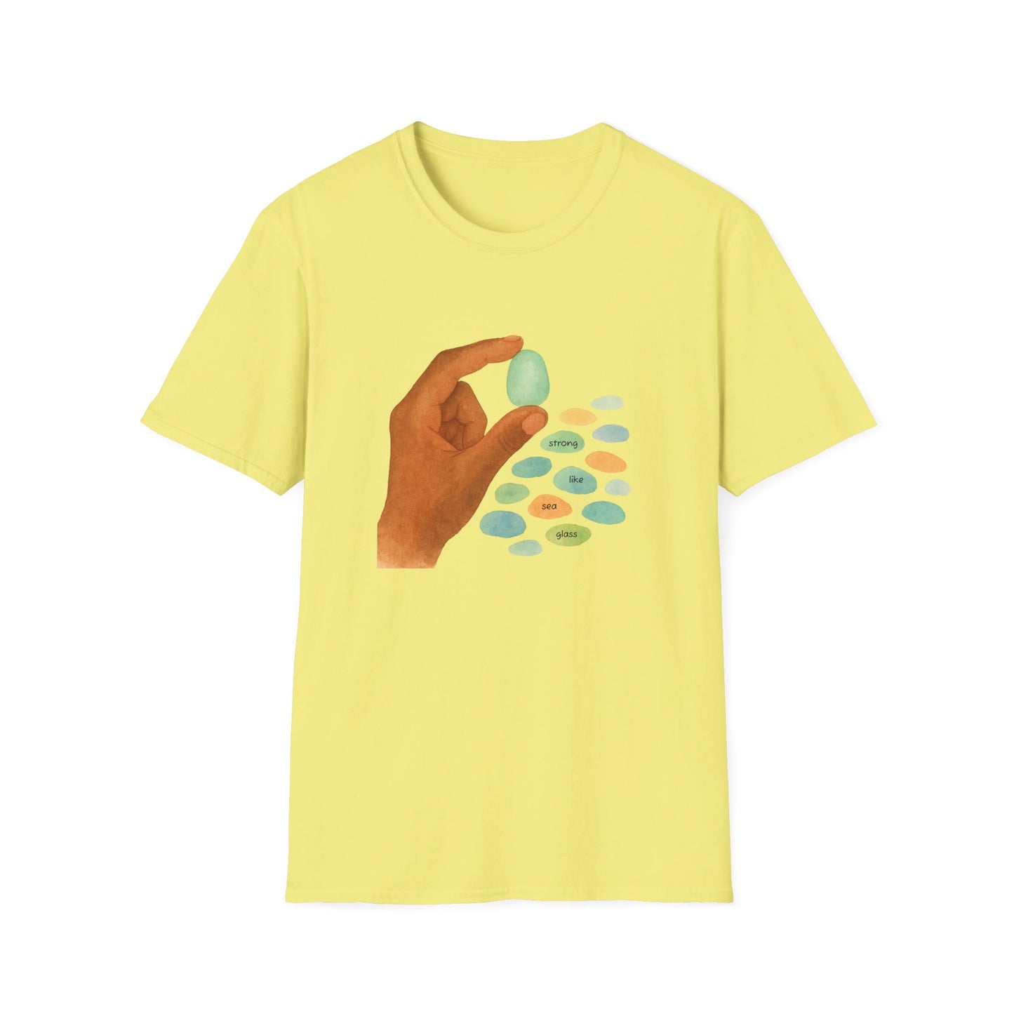 Strong Like Sea Glass Tee – Inner Strength & Ocean Kindness T-Shirt
