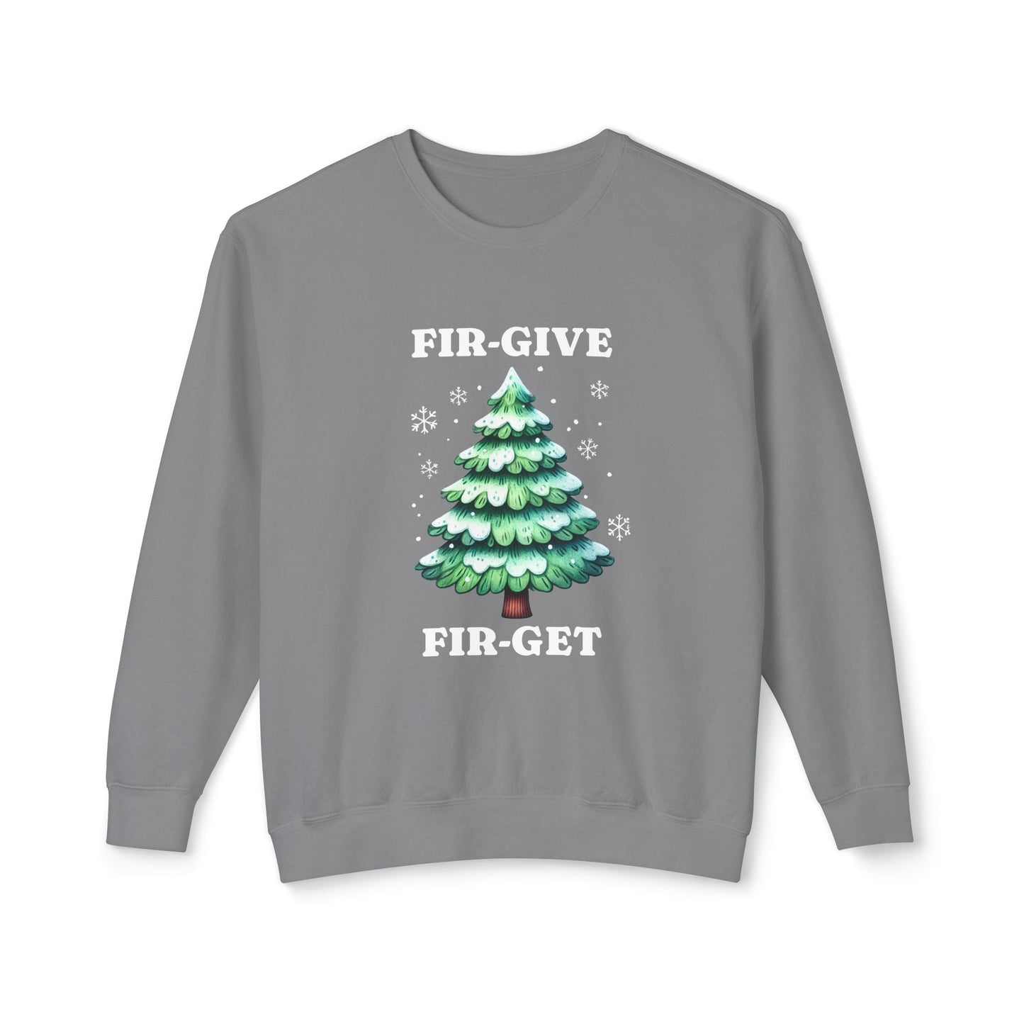 FIR-GIVE and FIR-GET Unisex Lightweight Crewneck Sweatshirt | Nine Scoops Wellness Collection