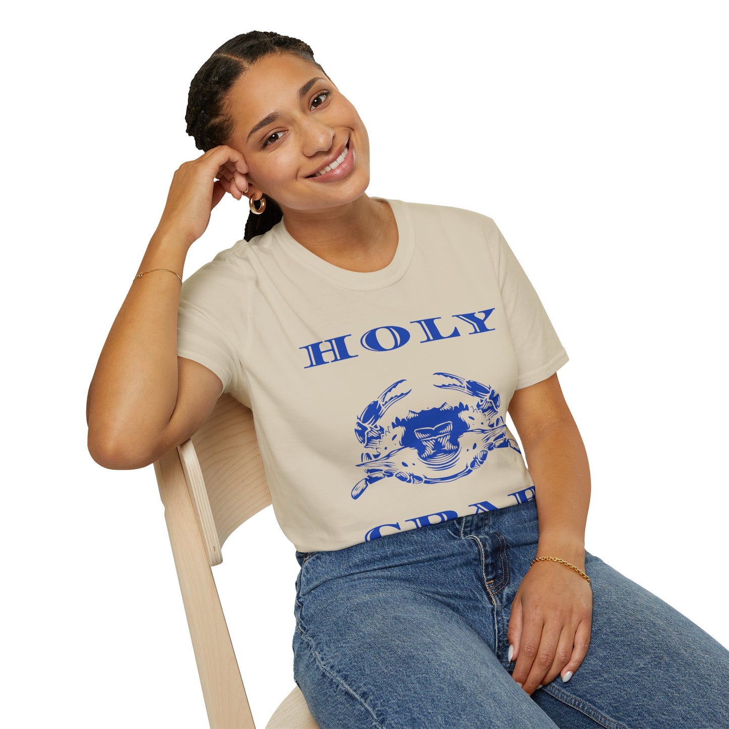 Holy Crab Funny Ocean Lover T-Shirt – Unisex Softstyle Tee