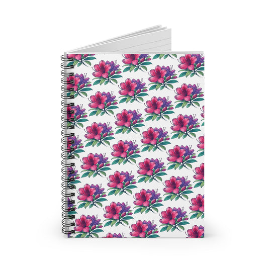 Azalea Blossom Journal – Spiral Notebook with Ruled Line Paper