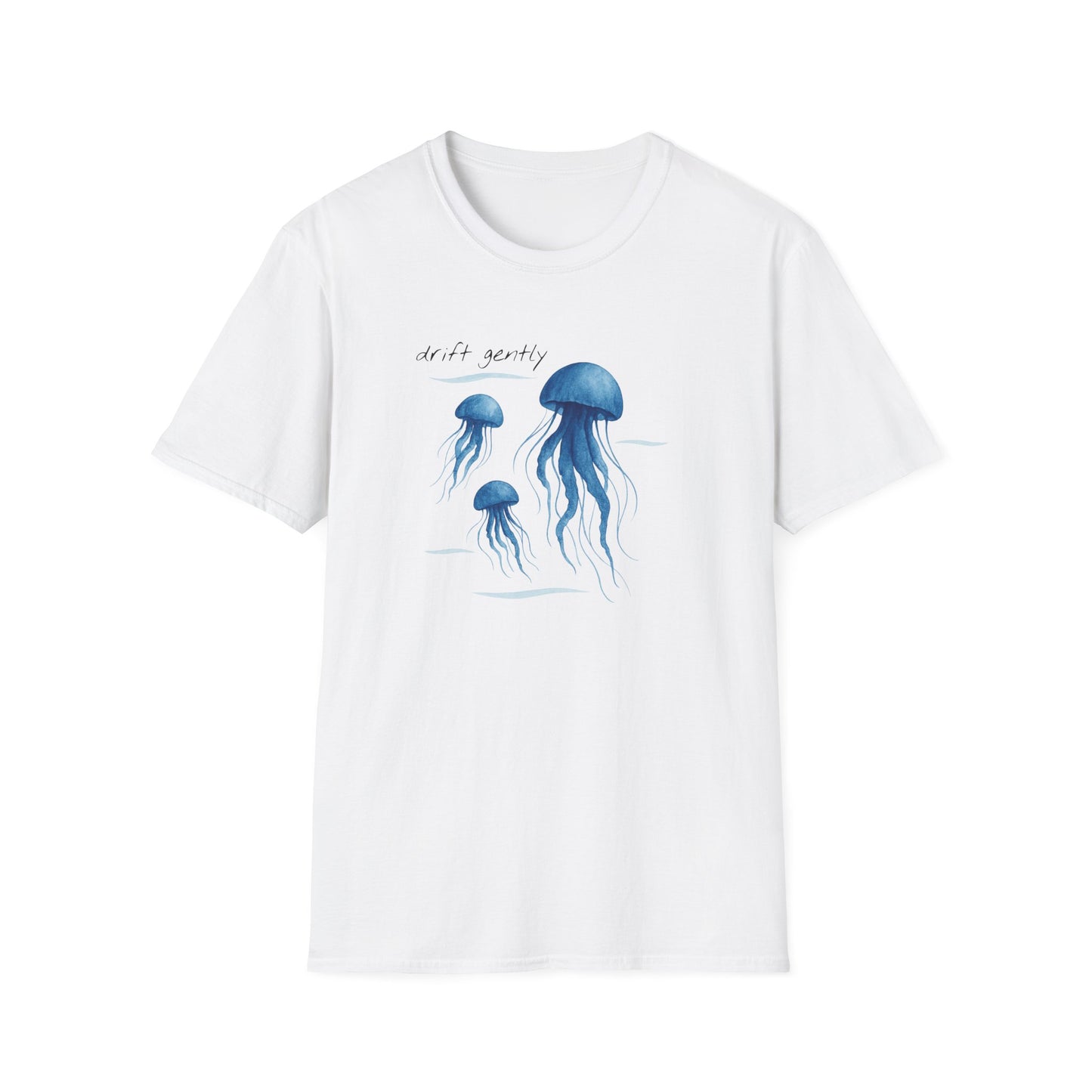 Drift Gently Jellyfish Tee – Be Kind to Yourself & Protect the Ocean