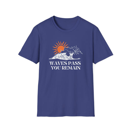 Waves Pass, You Remain Tee – Ocean-Inspired Self-Care Unisex T-Shirt
