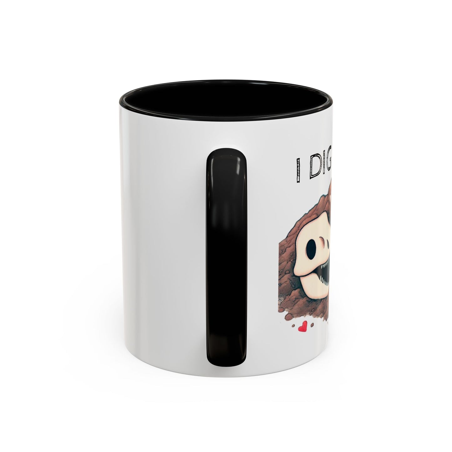 I Dig You Accent Coffee Mug – Paleontology-Inspired Valentine's Day Gift (11oz)