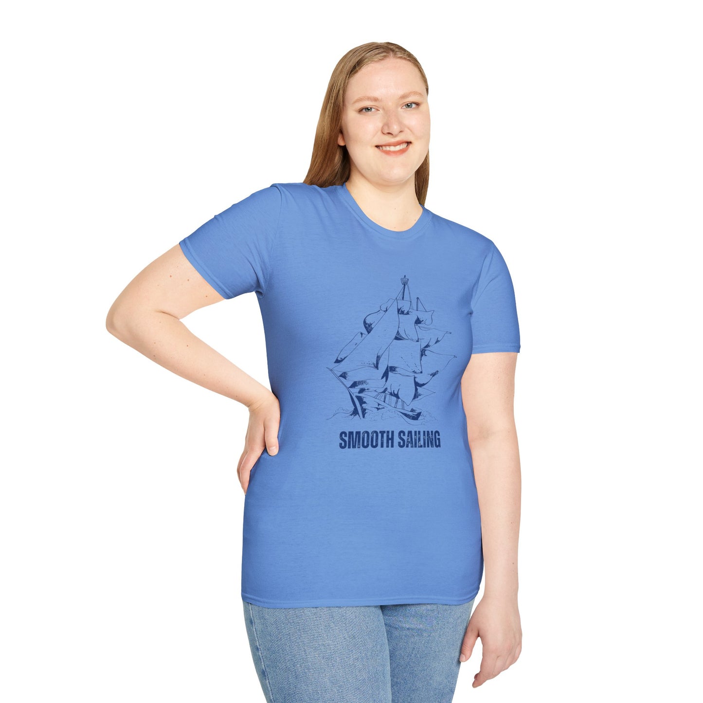 Smooth Sailing Ocean Adventure T-Shirt – Unisex Softstyle Tee