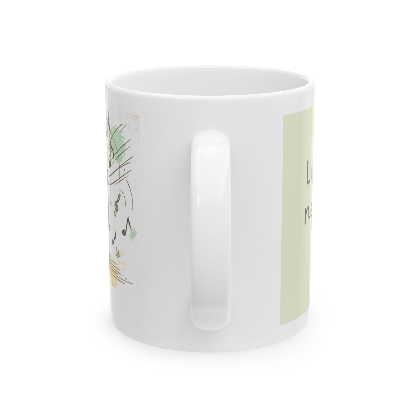 Life's Melody Never Repeats Its Tune - Bird Singing Music Ceramic Mug, 11oz