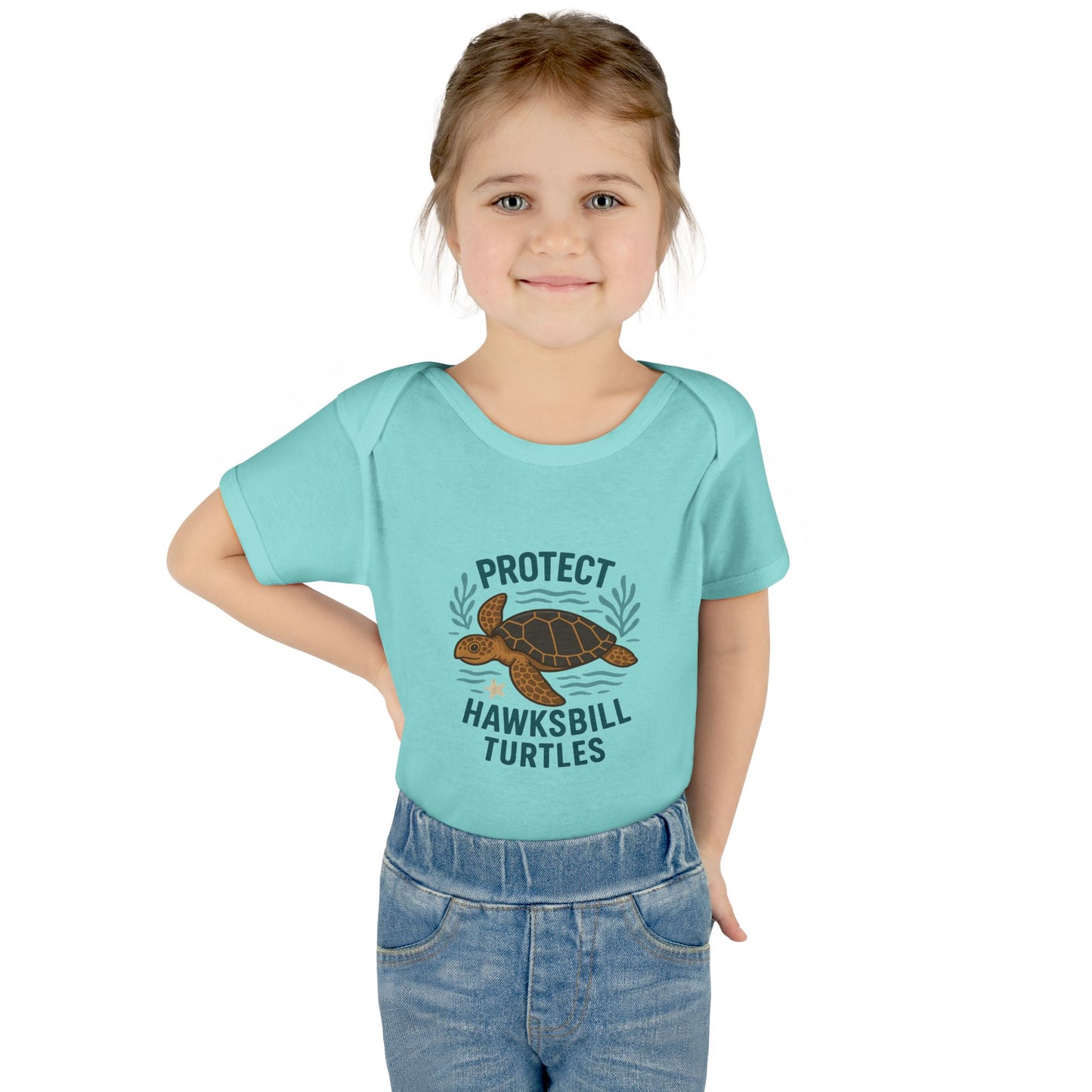 Protect Hawksbill Turtles Baby Bodysuit – Ocean Conservation Outfit