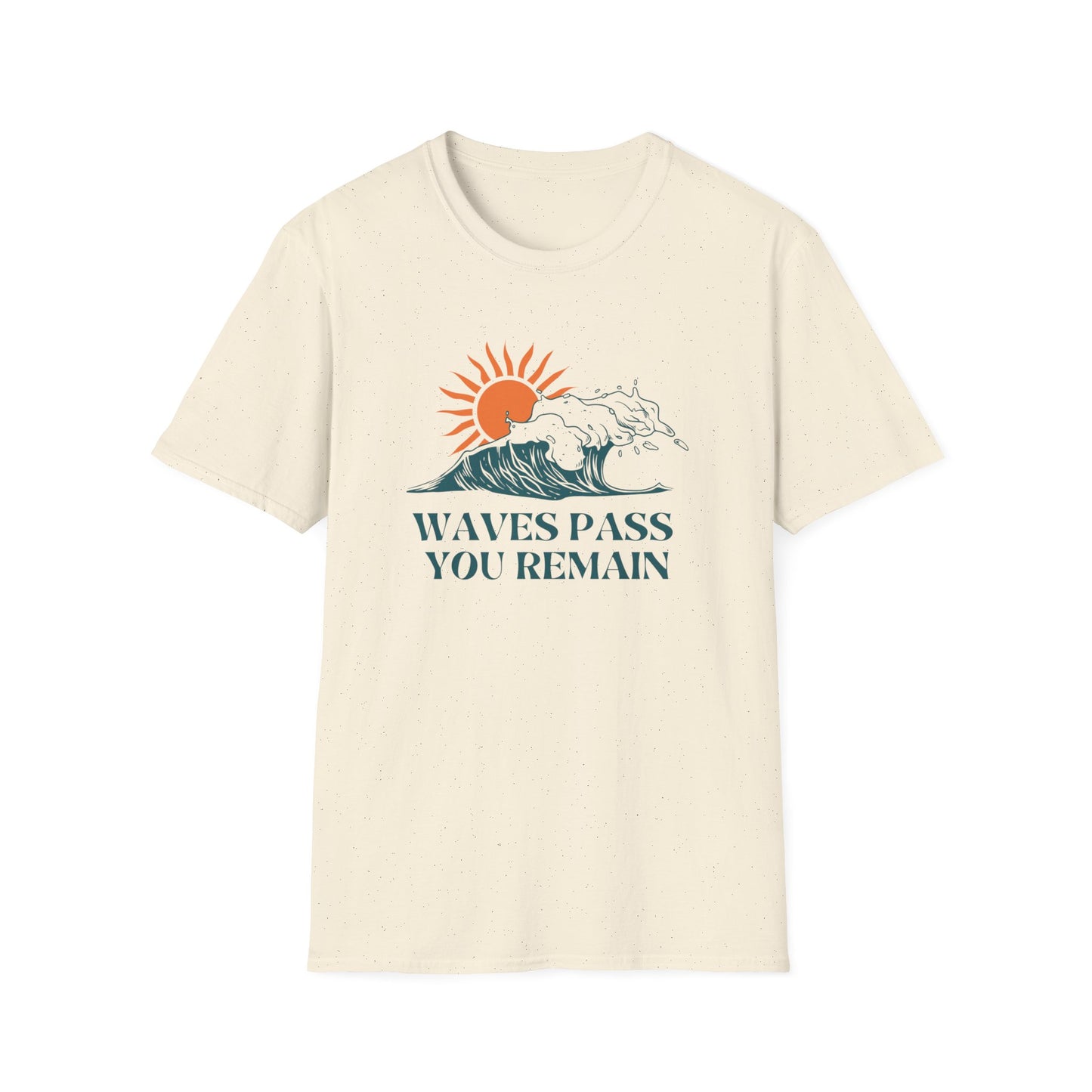 Waves Pass, You Remain Tee – Ocean-Inspired Self-Care Unisex T-Shirt