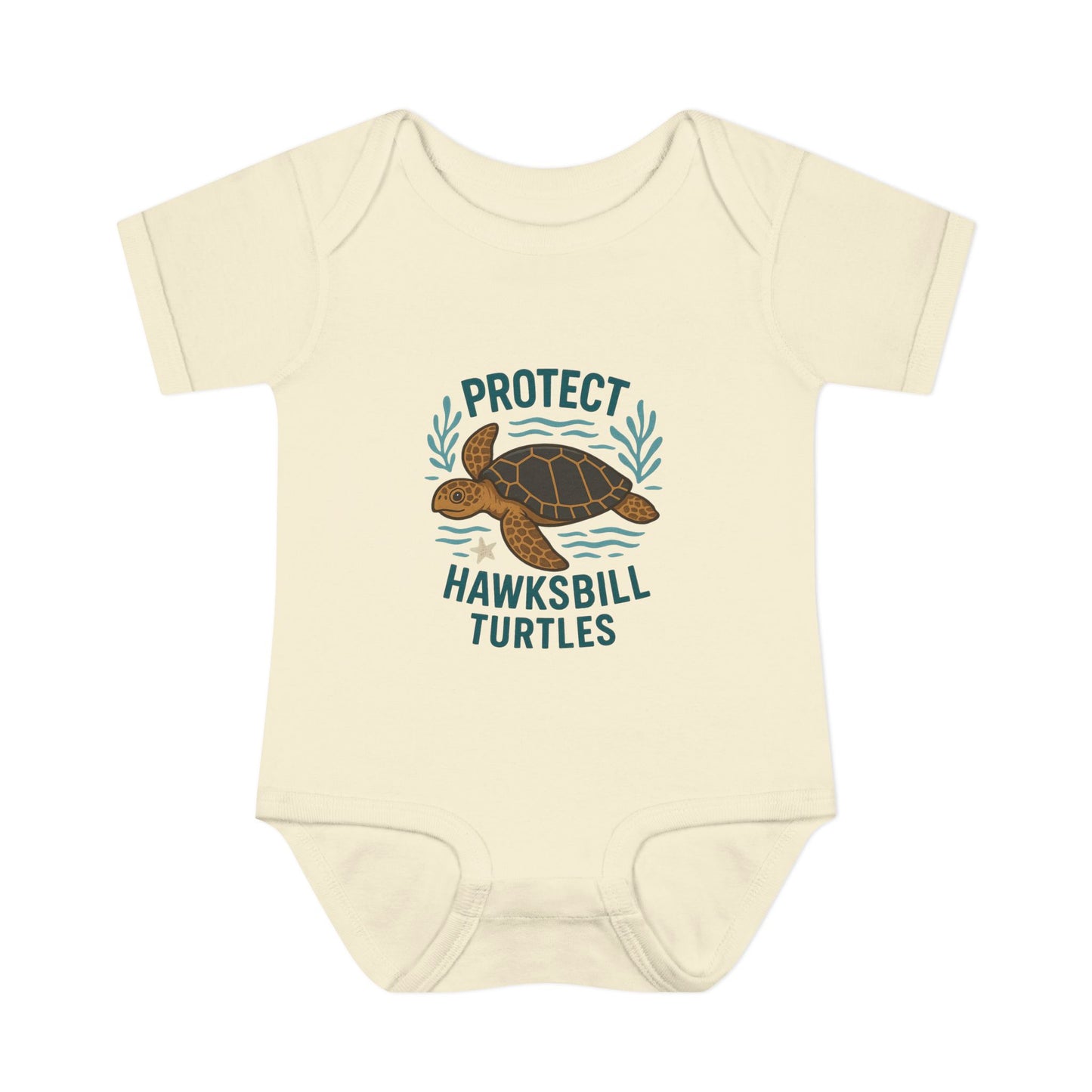 Protect Hawksbill Turtles Baby Bodysuit – Ocean Conservation Outfit