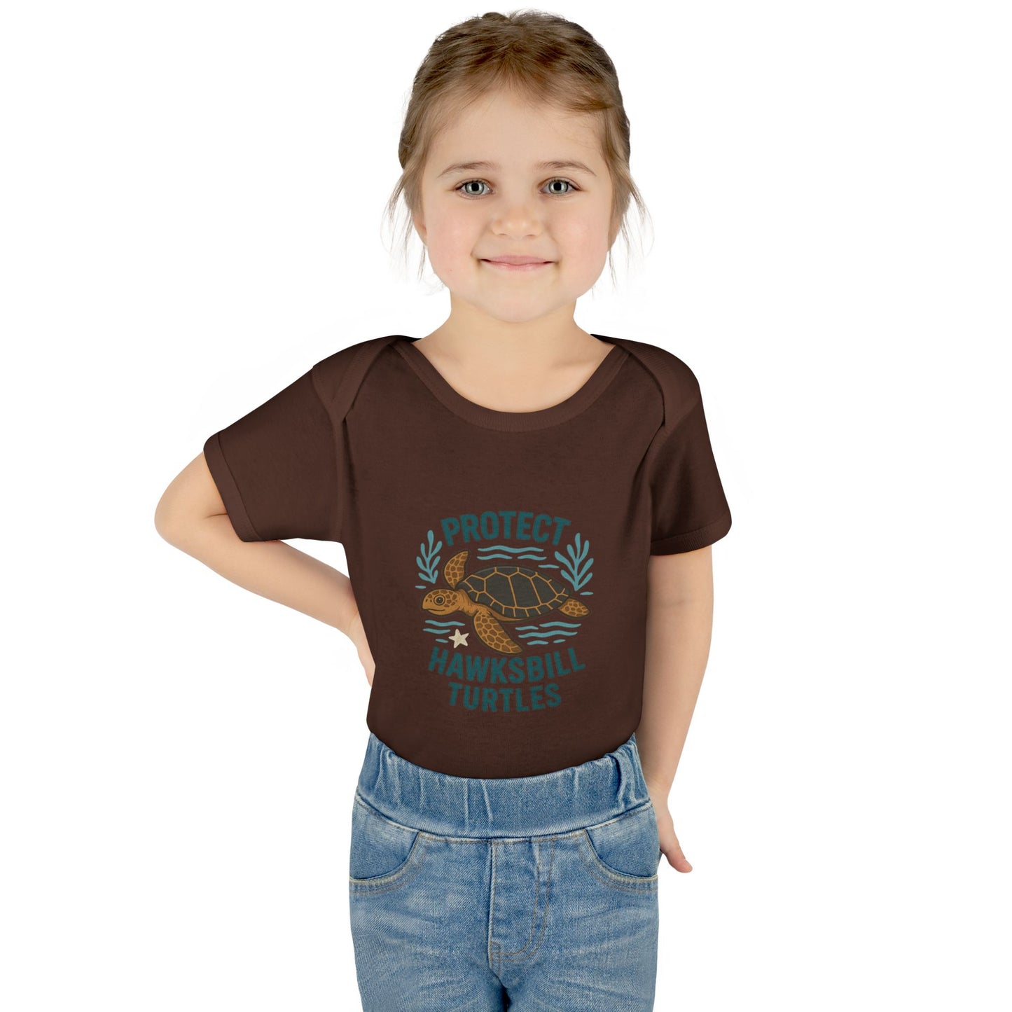 Protect Hawksbill Turtles Baby Bodysuit – Ocean Conservation Outfit