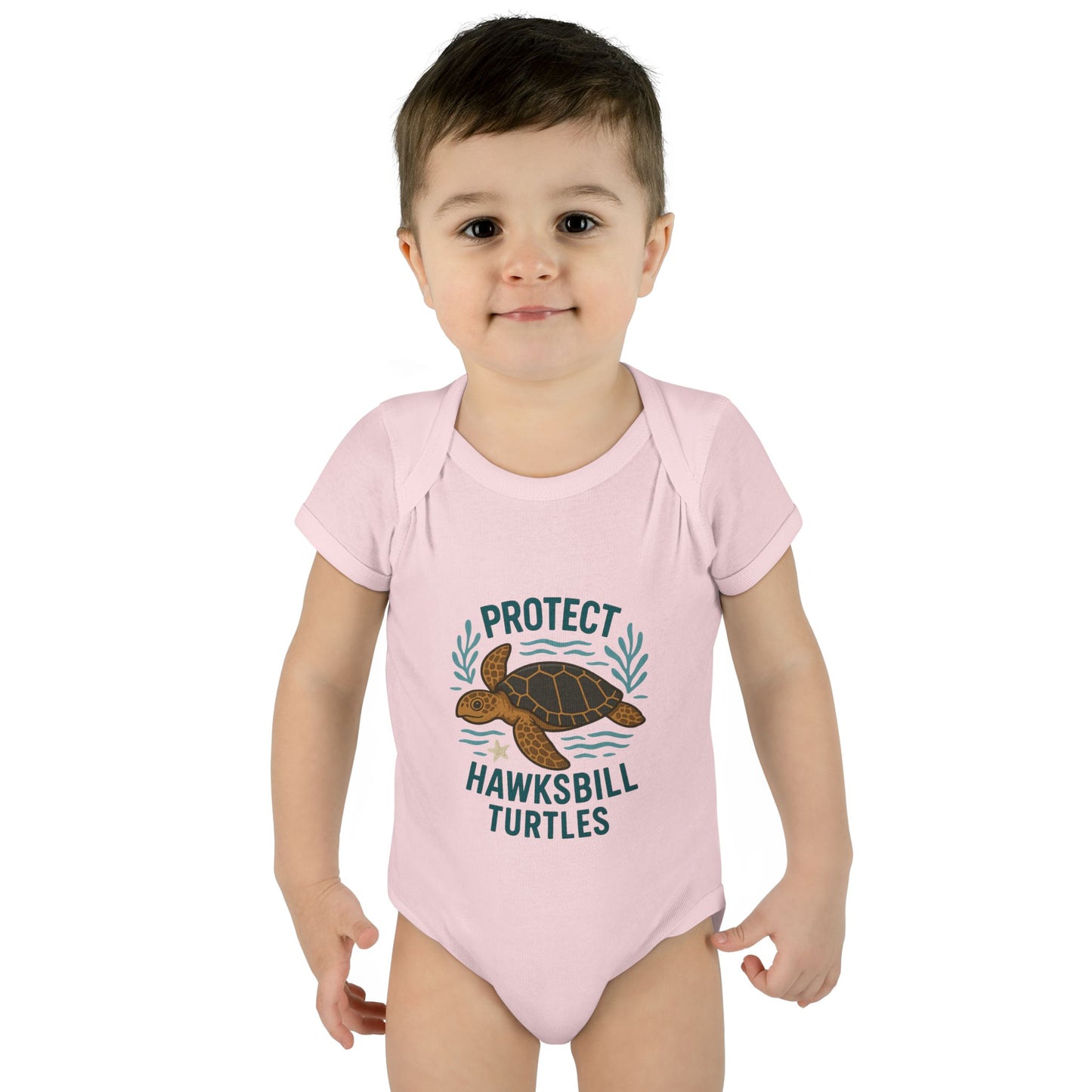 Protect Hawksbill Turtles Baby Bodysuit – Ocean Conservation Outfit