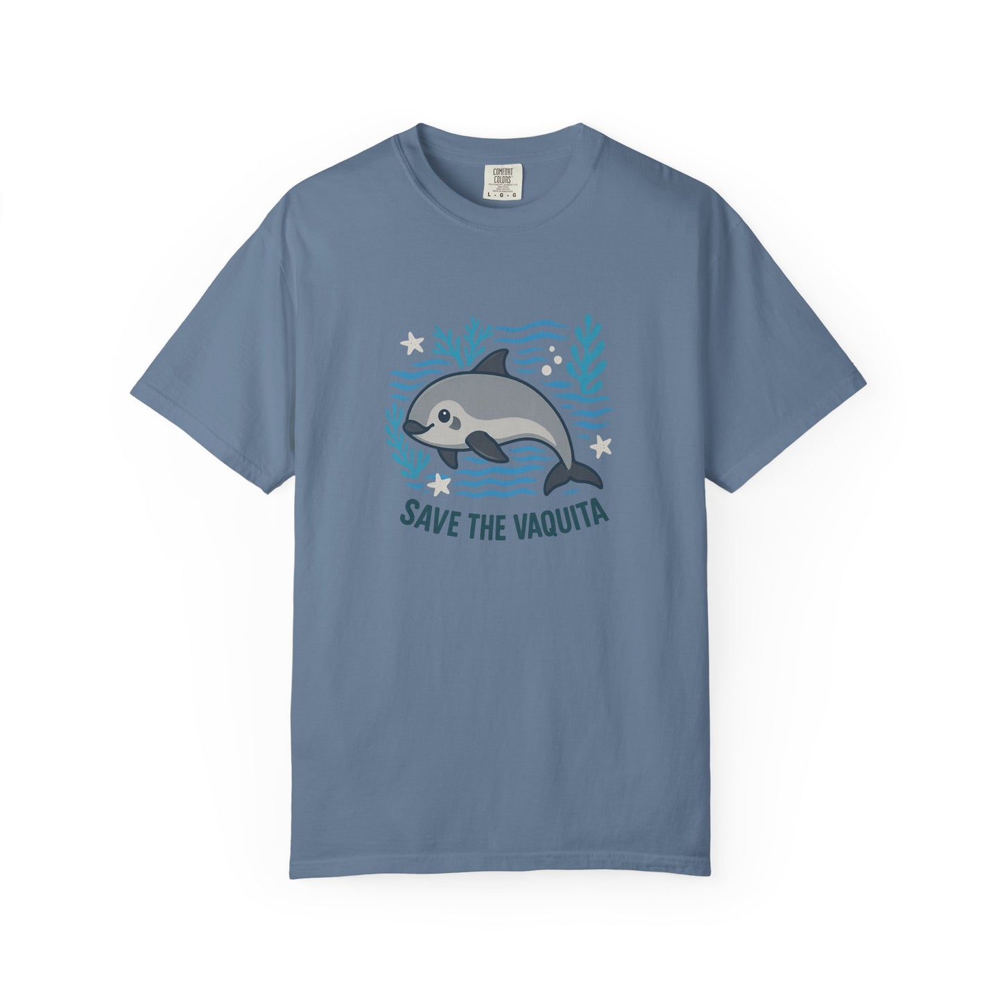 Save the Vaquita Unisex Ocean Conservation T-Shirt – Garment-Dyed Tee