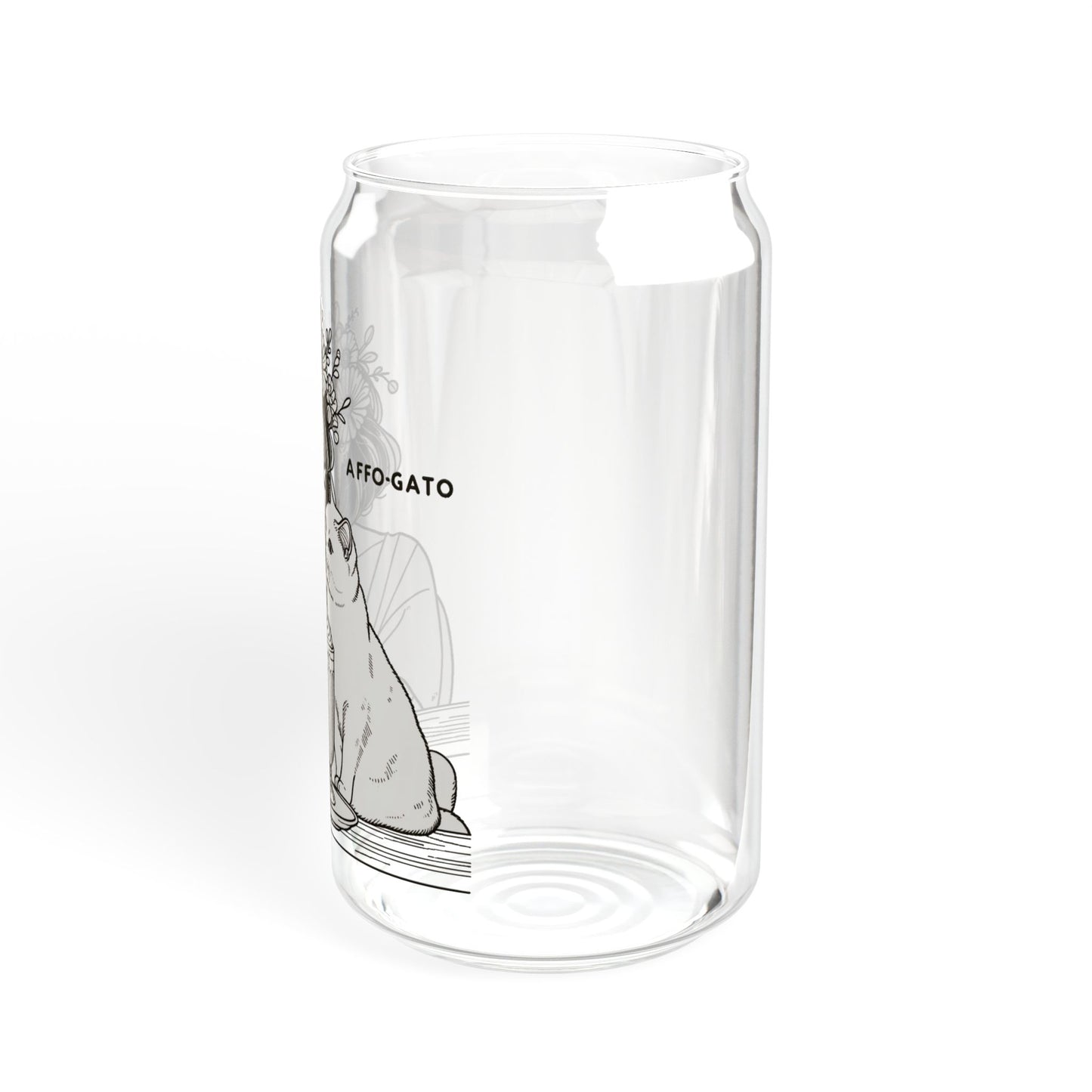 Affo-Gato 16oz Sipper Glass – For Coffee and Cat Lovers