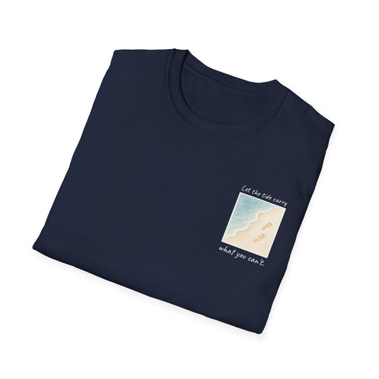 Let the Tide Carry It Tee – Beach Walk Mindfulness Unisex T-Shirt